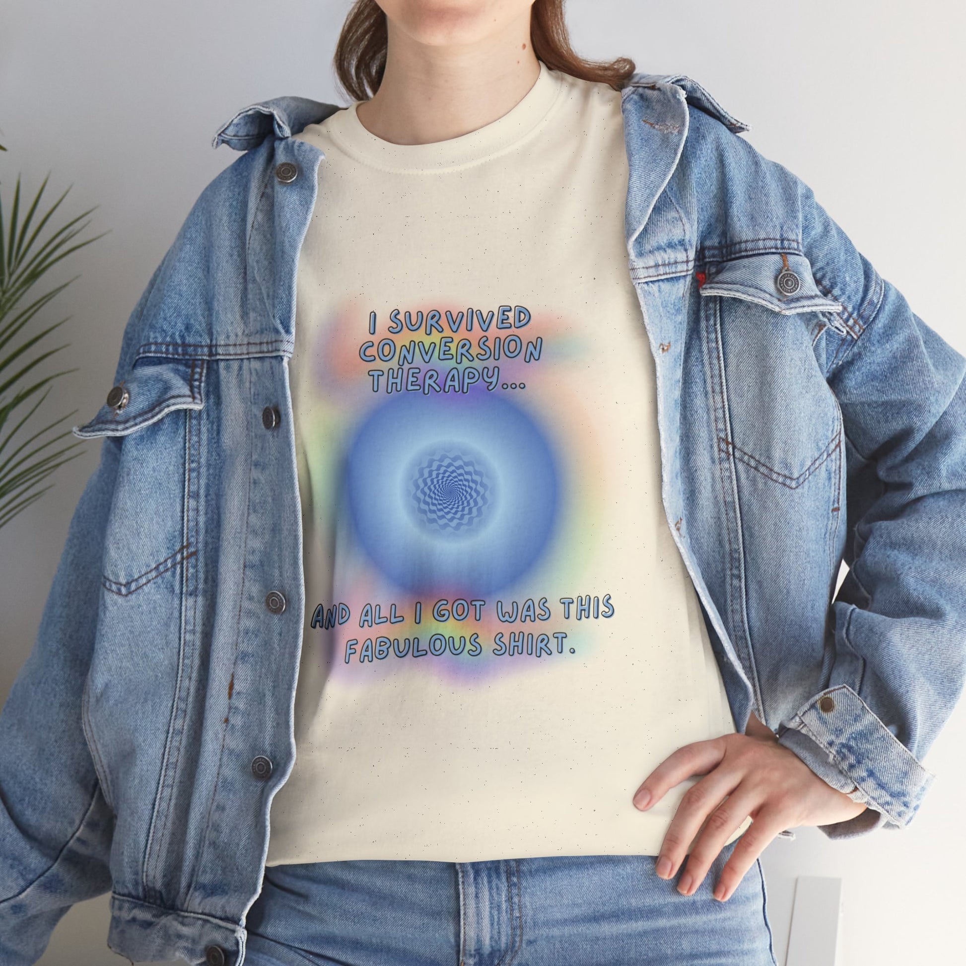 I Survived Conversion Therapy, Humor LGBTQ Graphic T-Shirt