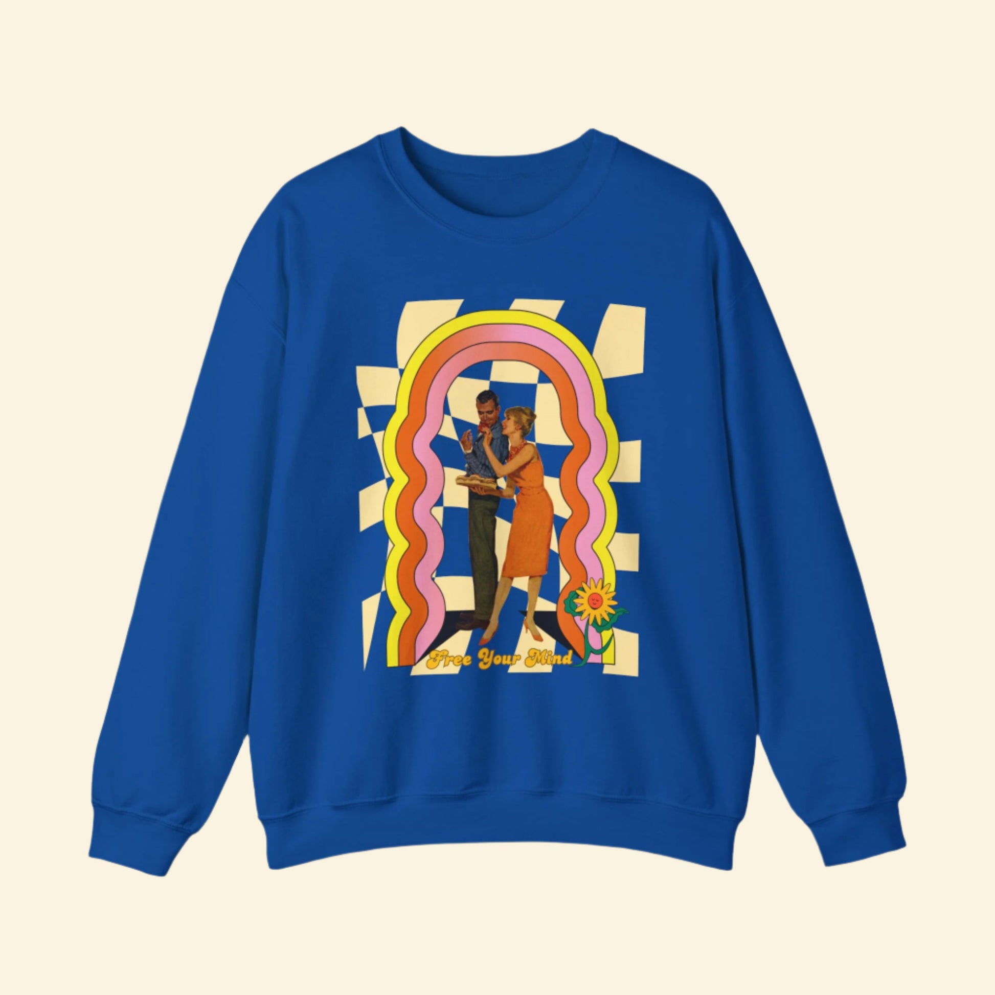 Free Your Mind Graphic Crewneck Sweatshirt - Perfect for Casual Wear