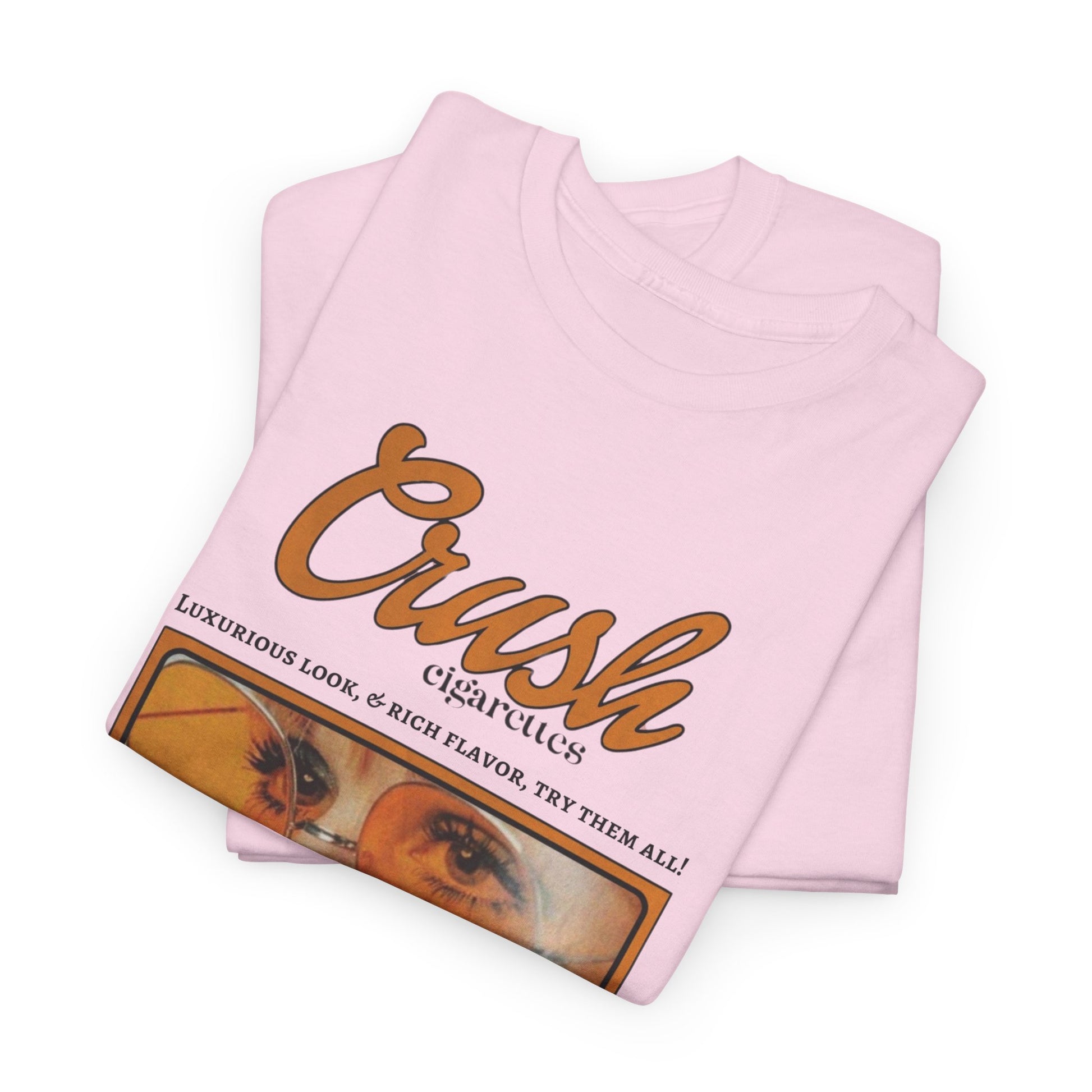 Retro Crush Graphic Unisex Heavy Cotton Tee, Vintage Aesthetic Shirt