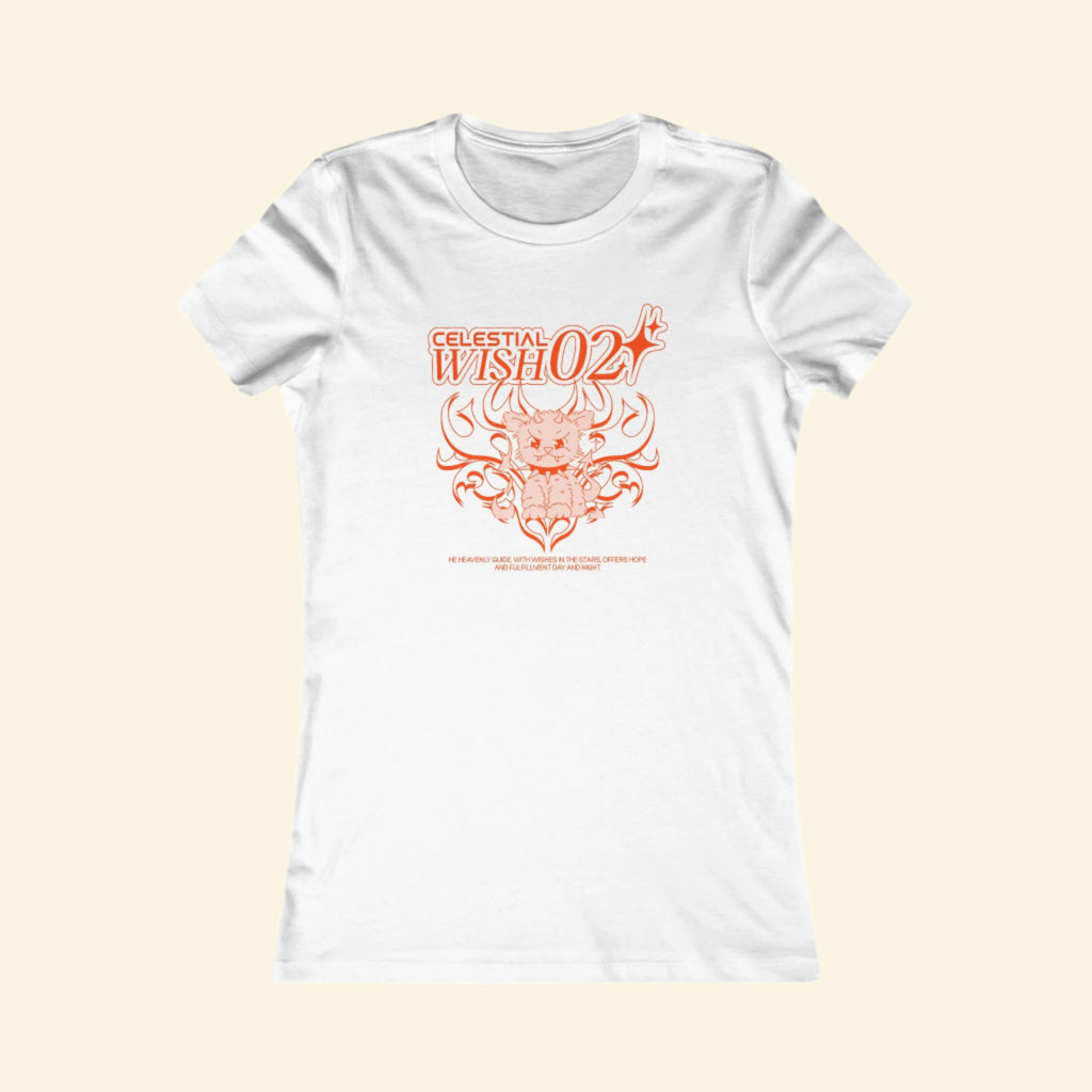 Celestial Wish Women's Tee - Graphic T-Shirt for Cosmic Dreamers