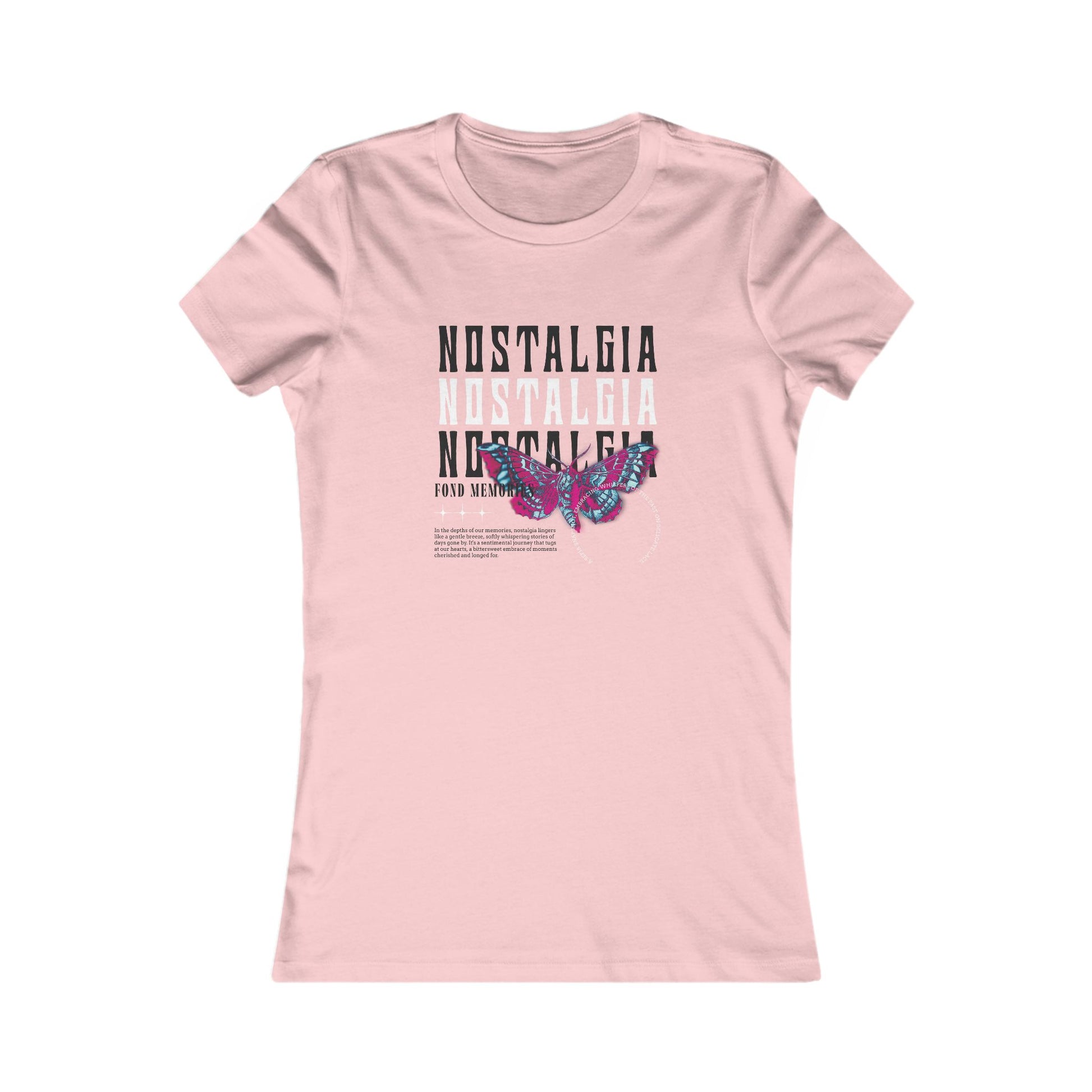 Nostalgia Butterfly Women's Favorite Tee - Casual Vintage Style Shirt