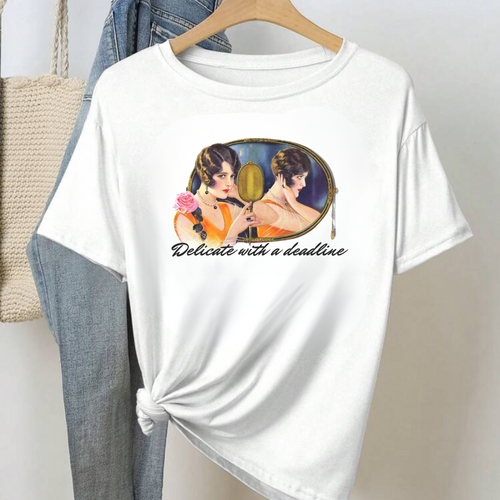 'Delicate with a Deadline' Unisex Garment-Dyed T-Shirt - Creative & Casual Style