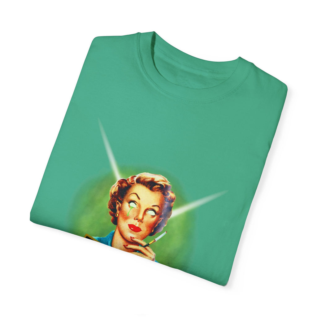 Caution Nuclear Waste Unisex Garment-Dyed T-Shirt | Fun Retro Graphic Tee