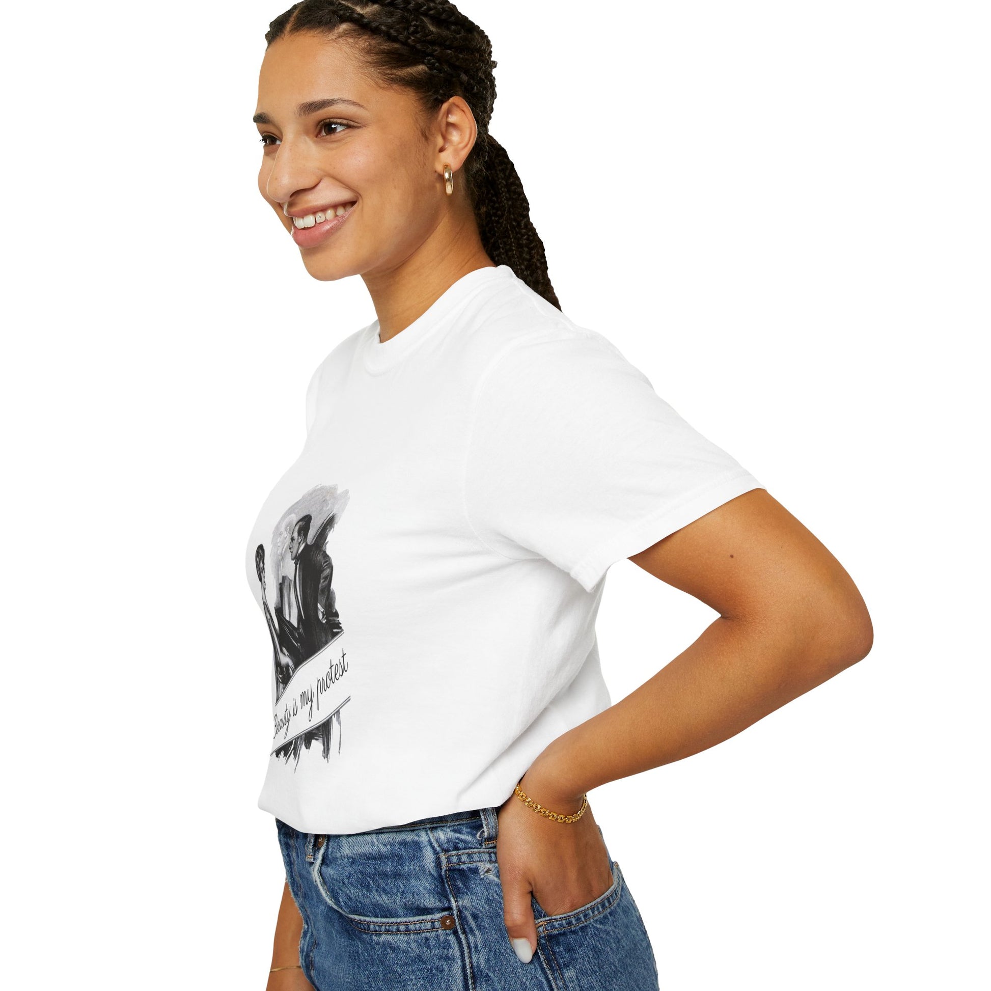 Beauty is My Protest Unisex Garment-Dyed T-Shirt