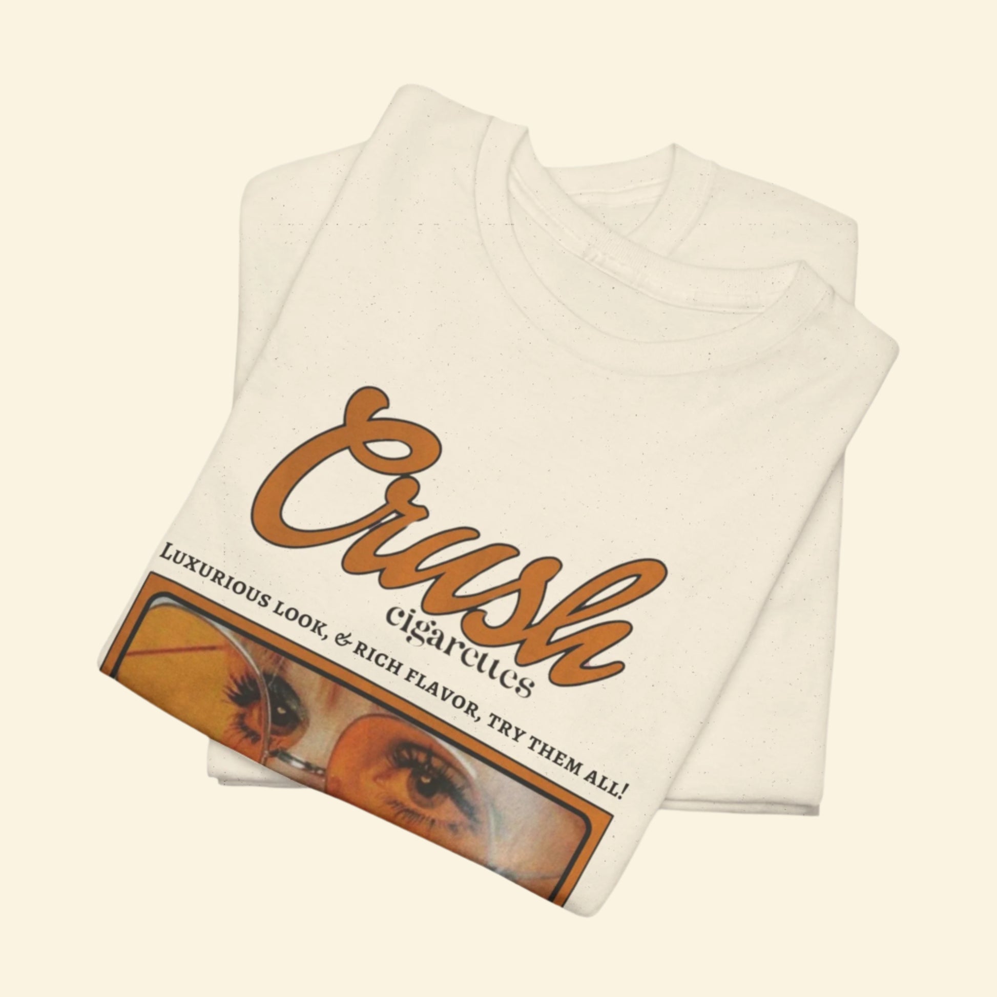 Retro Crush Graphic Unisex Heavy Cotton Tee, Vintage Aesthetic Shirt