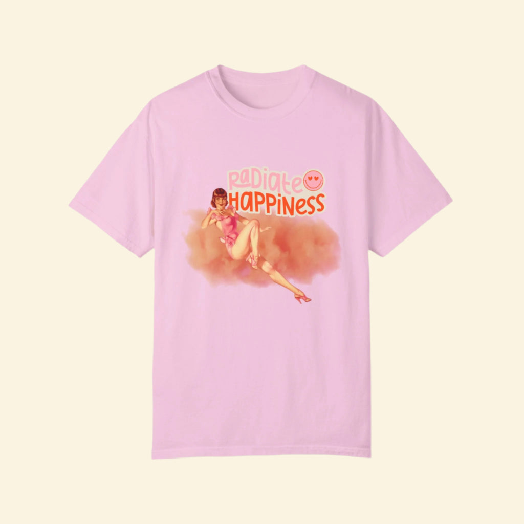 Radiate Happiness Unisex Garment-Dyed T-Shirt