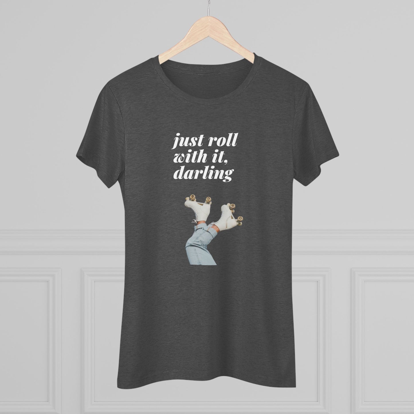 Retro Roller Skating Women's Triblend Tee - Perfect for Skaters and Vintage Lovers