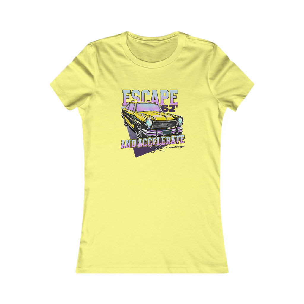 Vintage Car Escape Tee - Women's Graphic T-Shirt