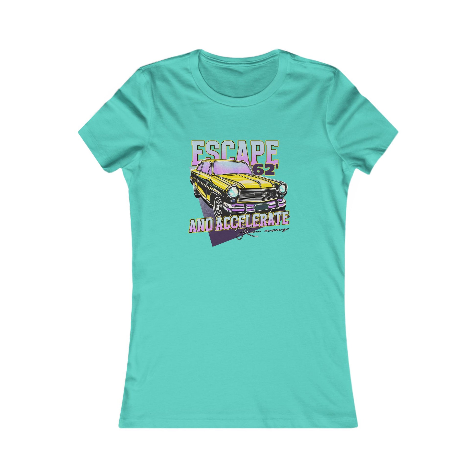 Vintage Car Escape Tee - Women's Graphic T-Shirt