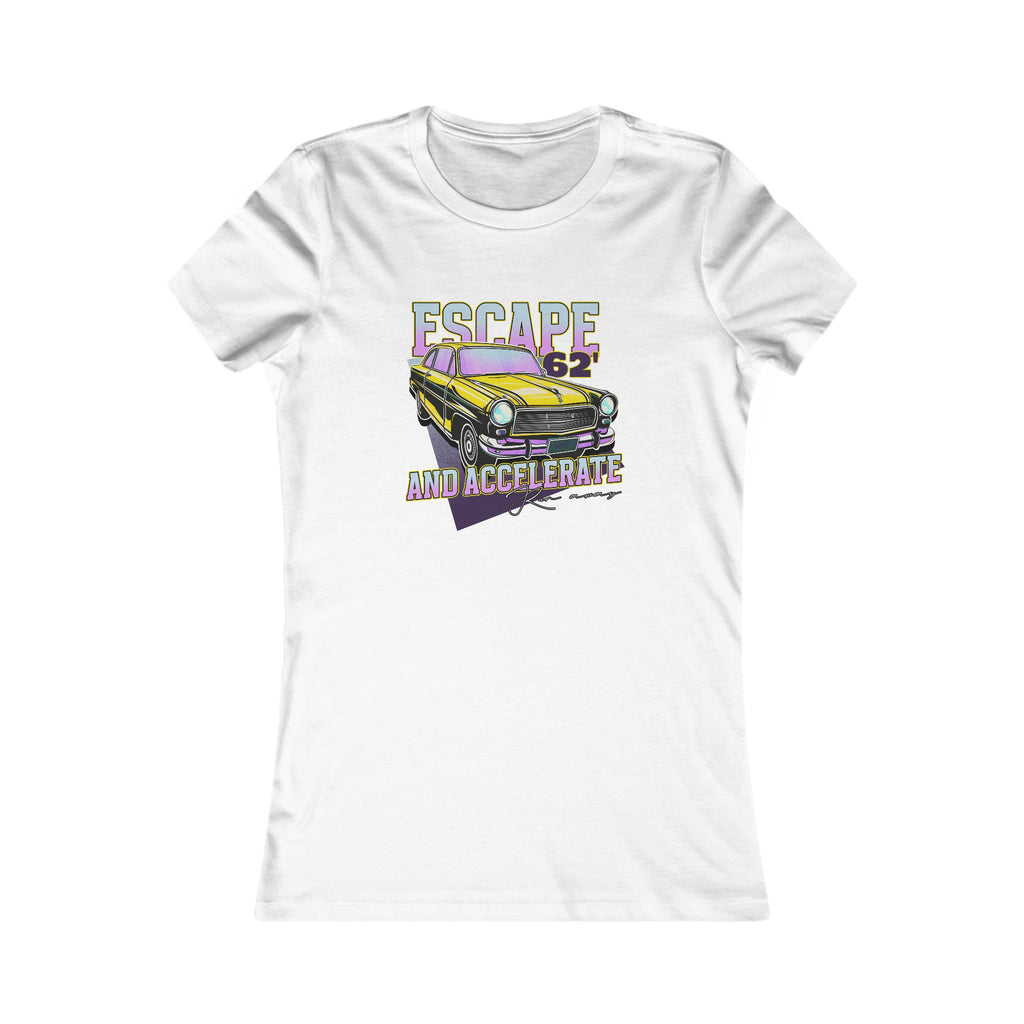 Vintage Car Escape Tee - Women's Graphic T-Shirt