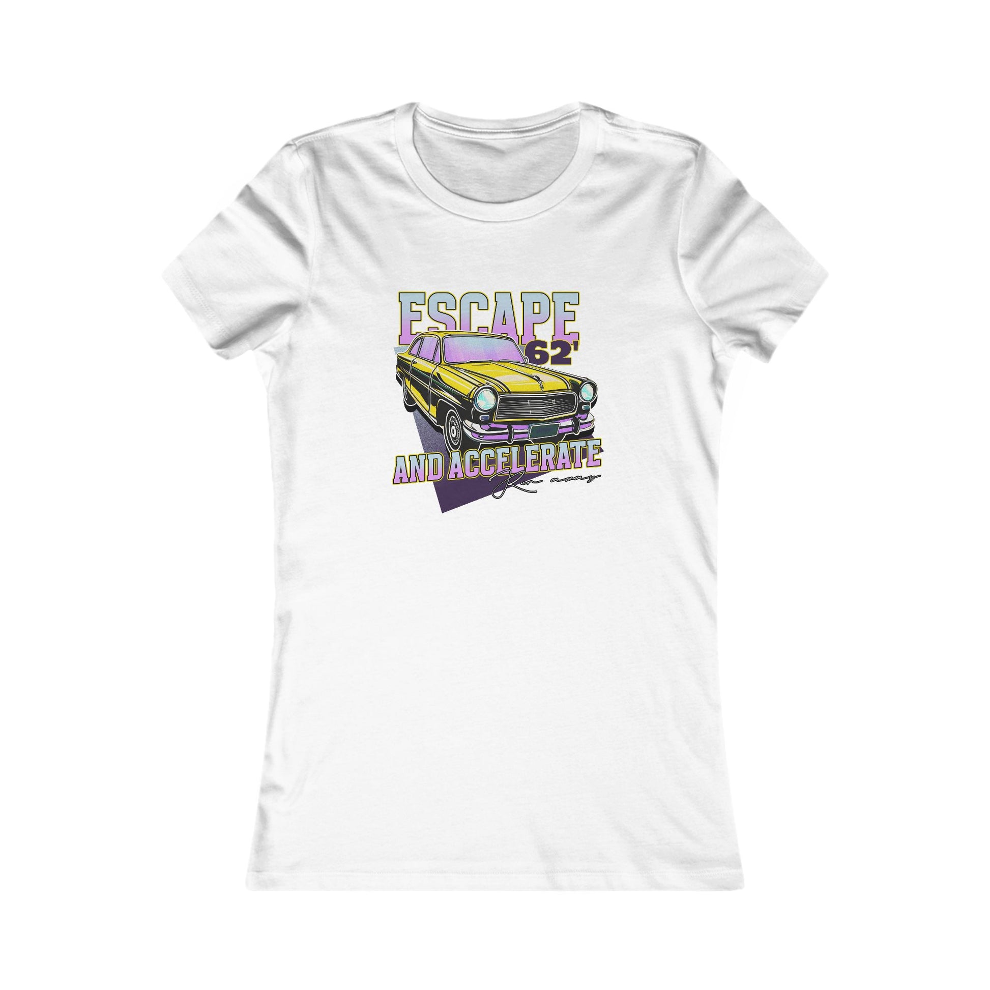 Vintage Car Escape Tee - Women's Graphic T-Shirt