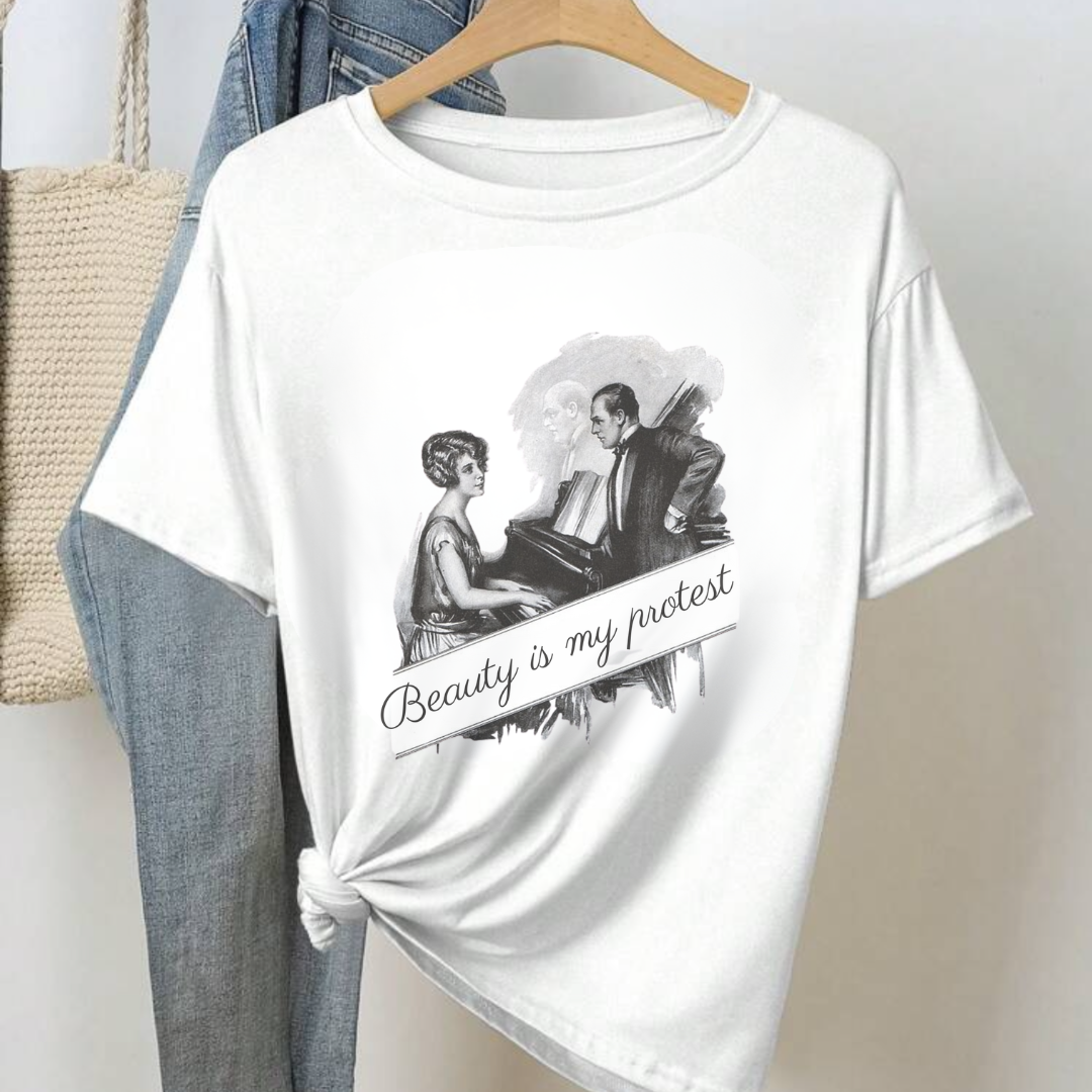 Beauty is My Protest Unisex Garment-Dyed T-Shirt