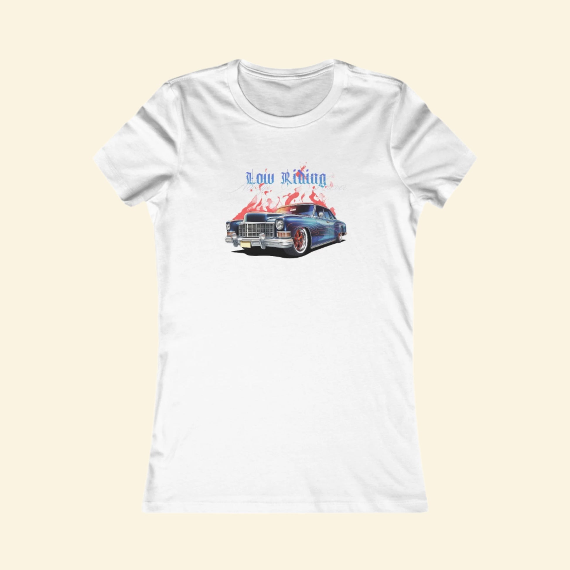 Classic Low Riding Women's Tee - Vintage Car Graphic Top