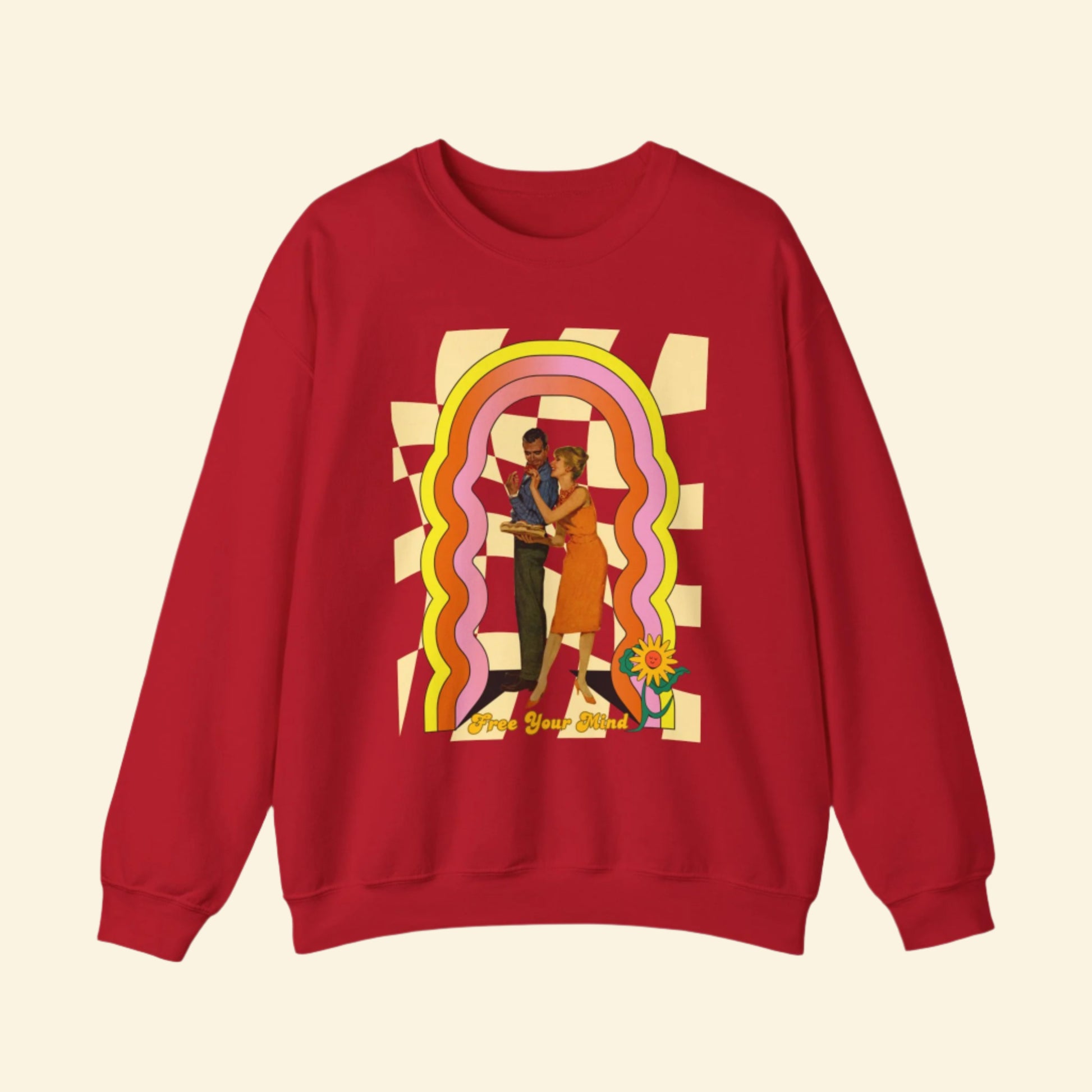 Free Your Mind Graphic Crewneck Sweatshirt - Perfect for Casual Wear