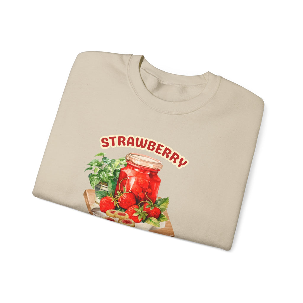 Strawberry Jam Unisex Crewneck Sweatshirt – Cozy & Trendy for Fruit Lovers