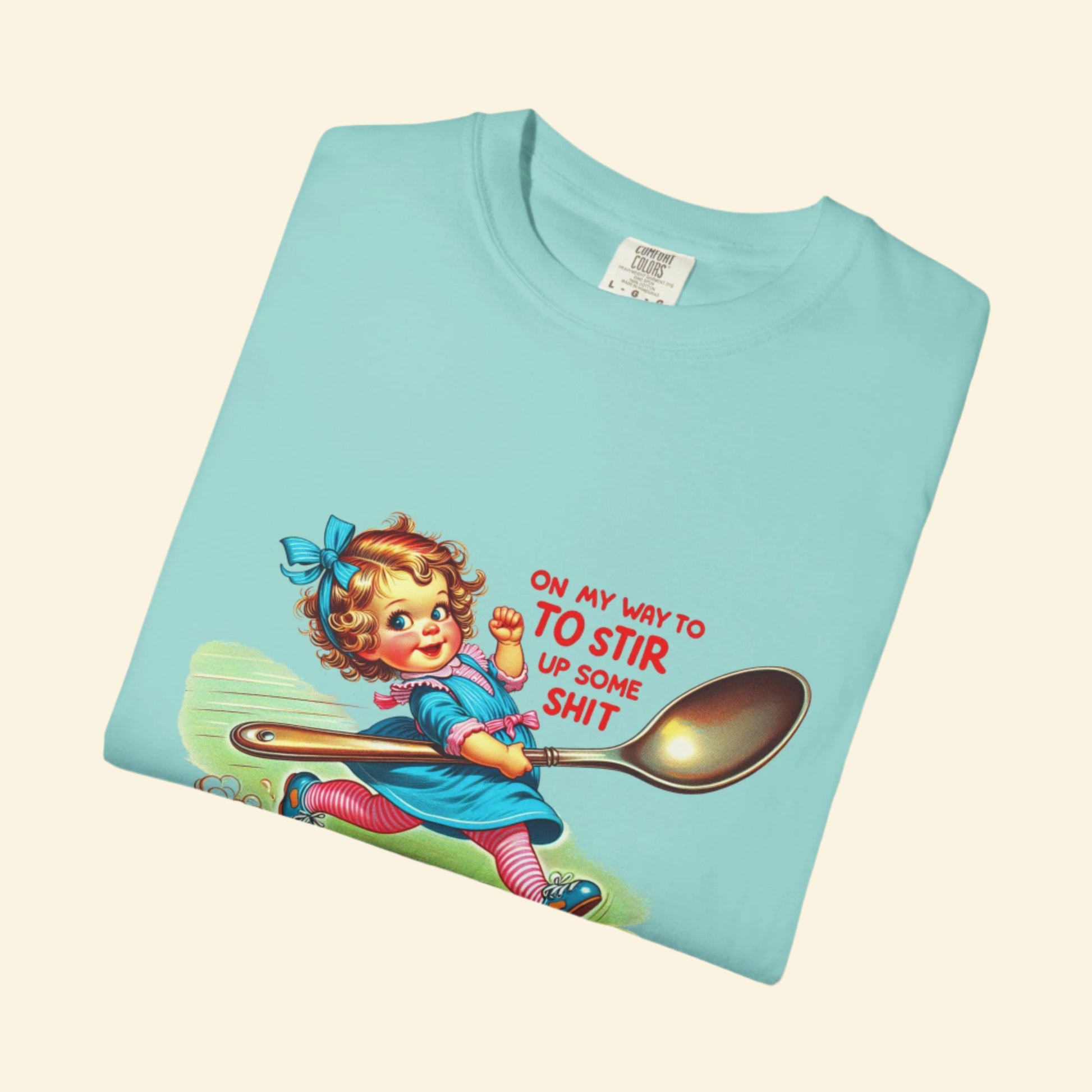 Vintage "Lets Stir Sh*t Up" Unisex Garment-Dyed T-shirt