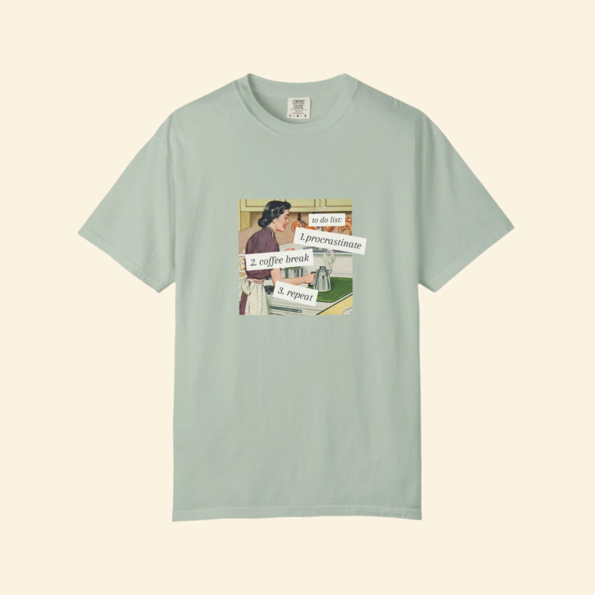 Procrastinate Coffee Break Unisex Garment-Dyed T-shirt