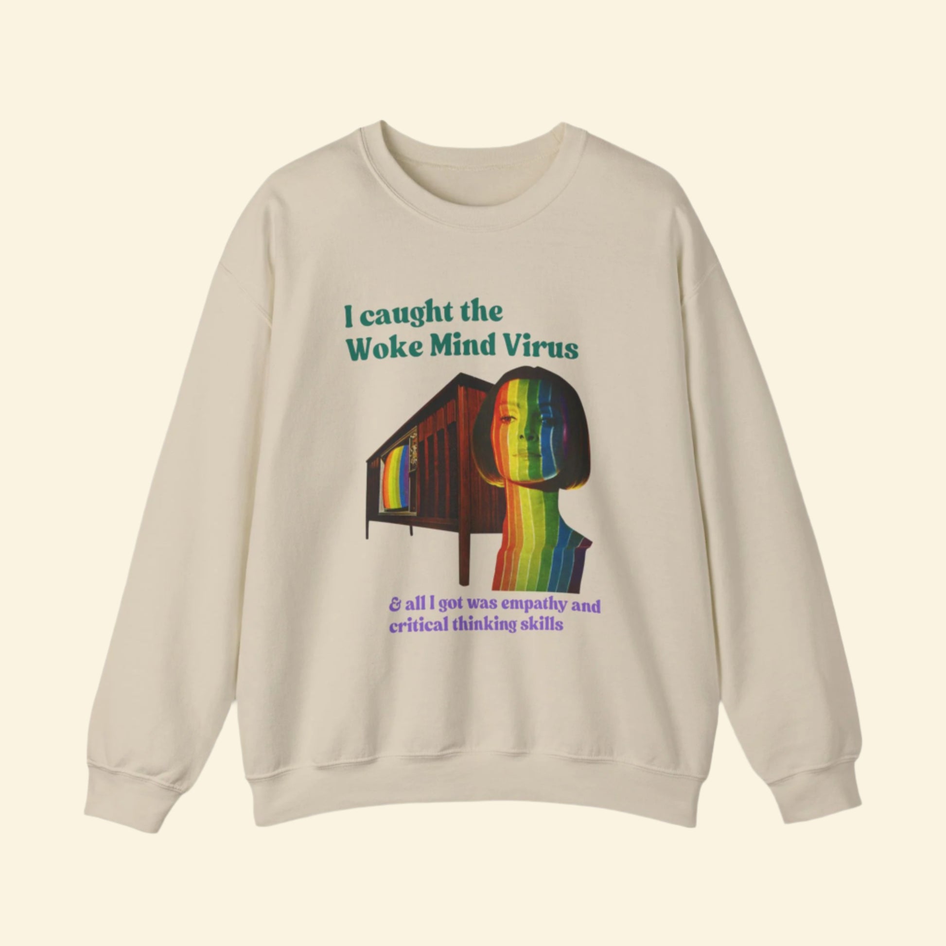 Woke Mind Virus- Empathy- Crewneck Sweatshirt - Unisex Heavy Blend™