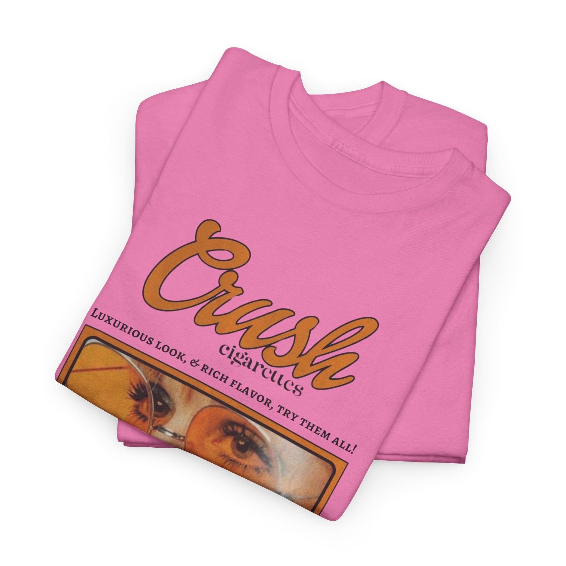 Retro Crush Graphic Unisex Heavy Cotton Tee, Vintage Aesthetic Shirt