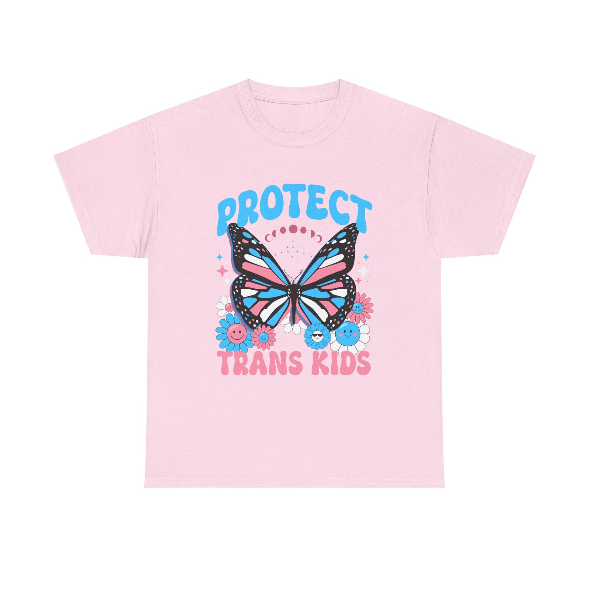 Protect Trans Kids Butterfly Tee, Comfortable Unisex T-Shirt