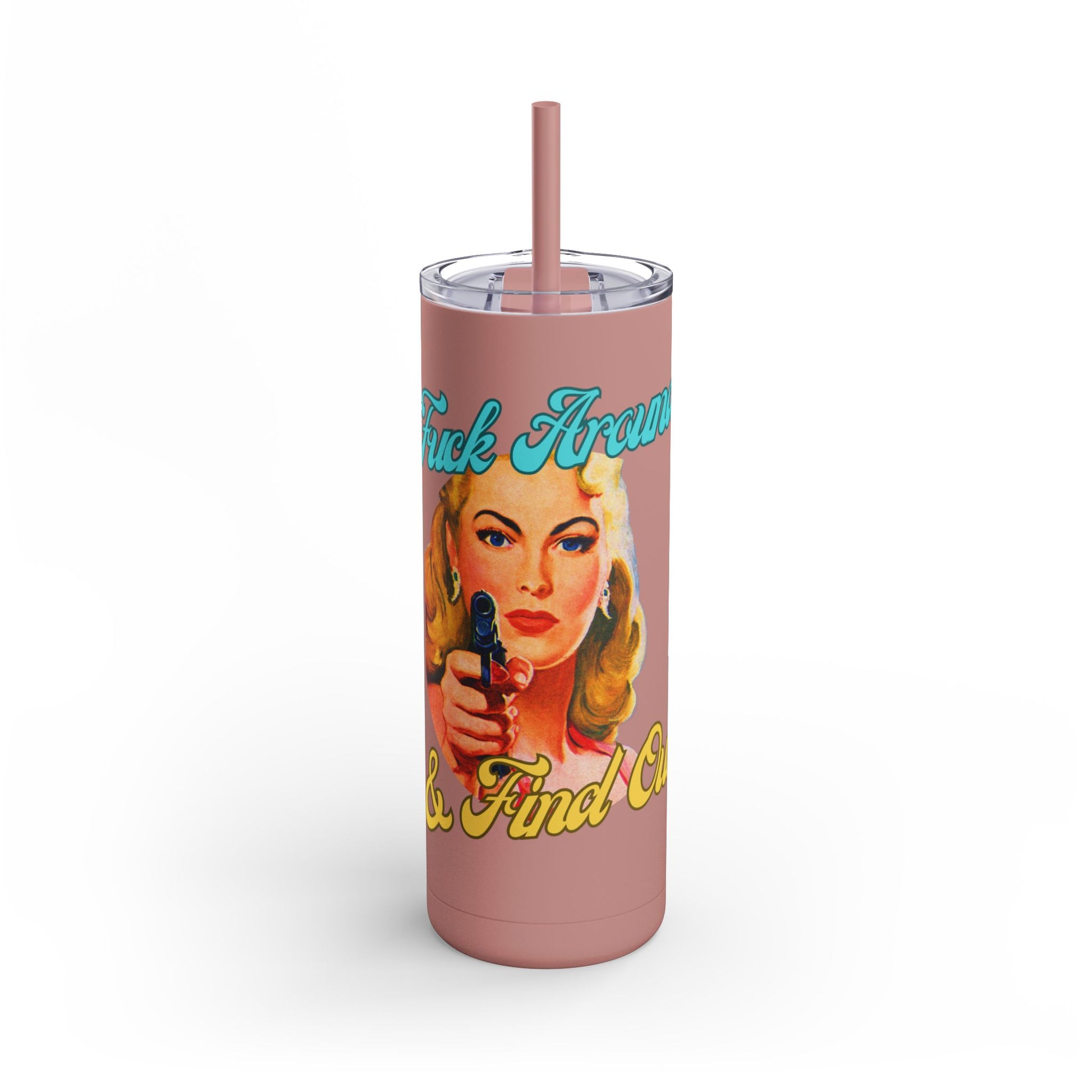 Retro Glamour 20oz Tumbler - F Around and Find Out Design