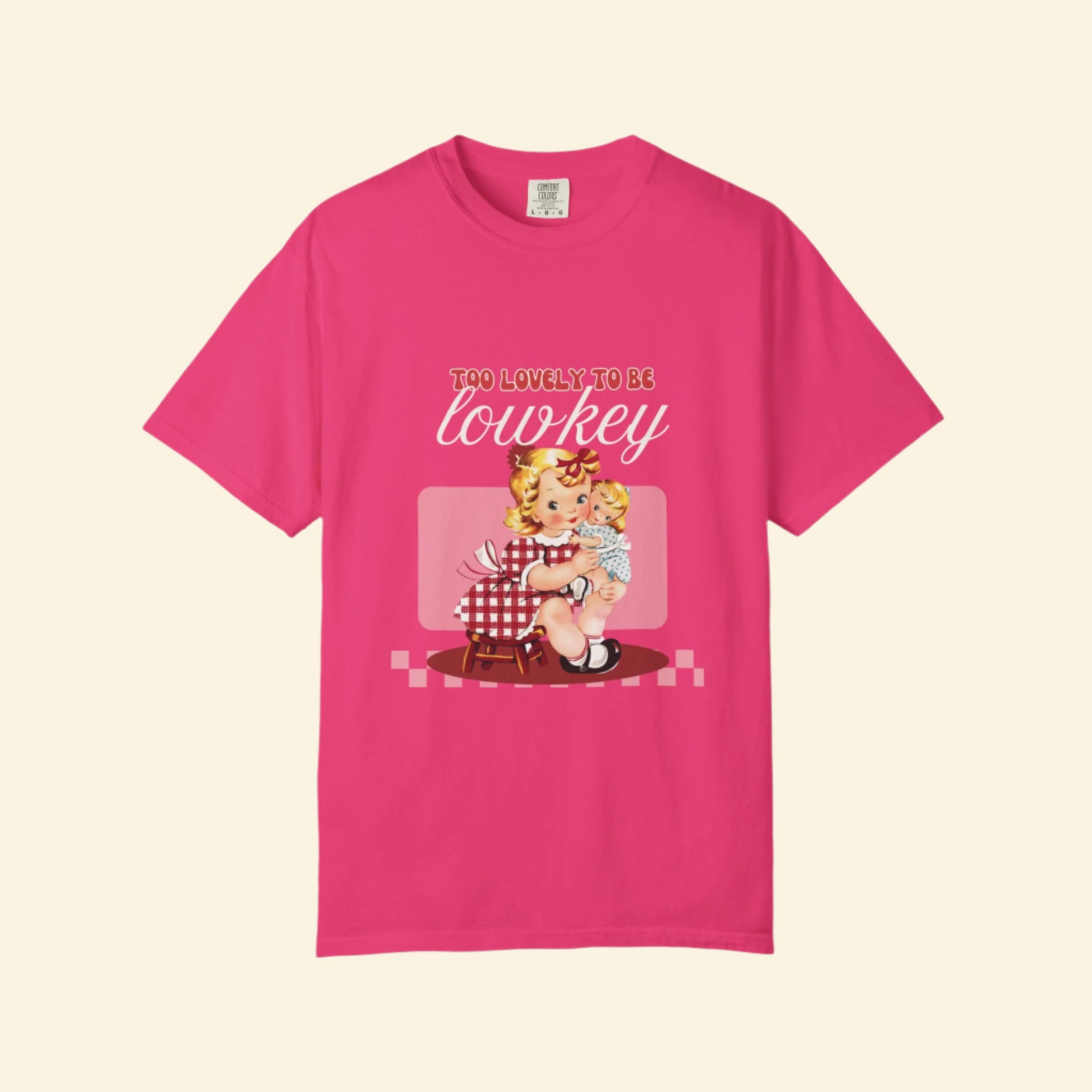 "Too Lovely To Be Lowkey" Charming Vintage Tee