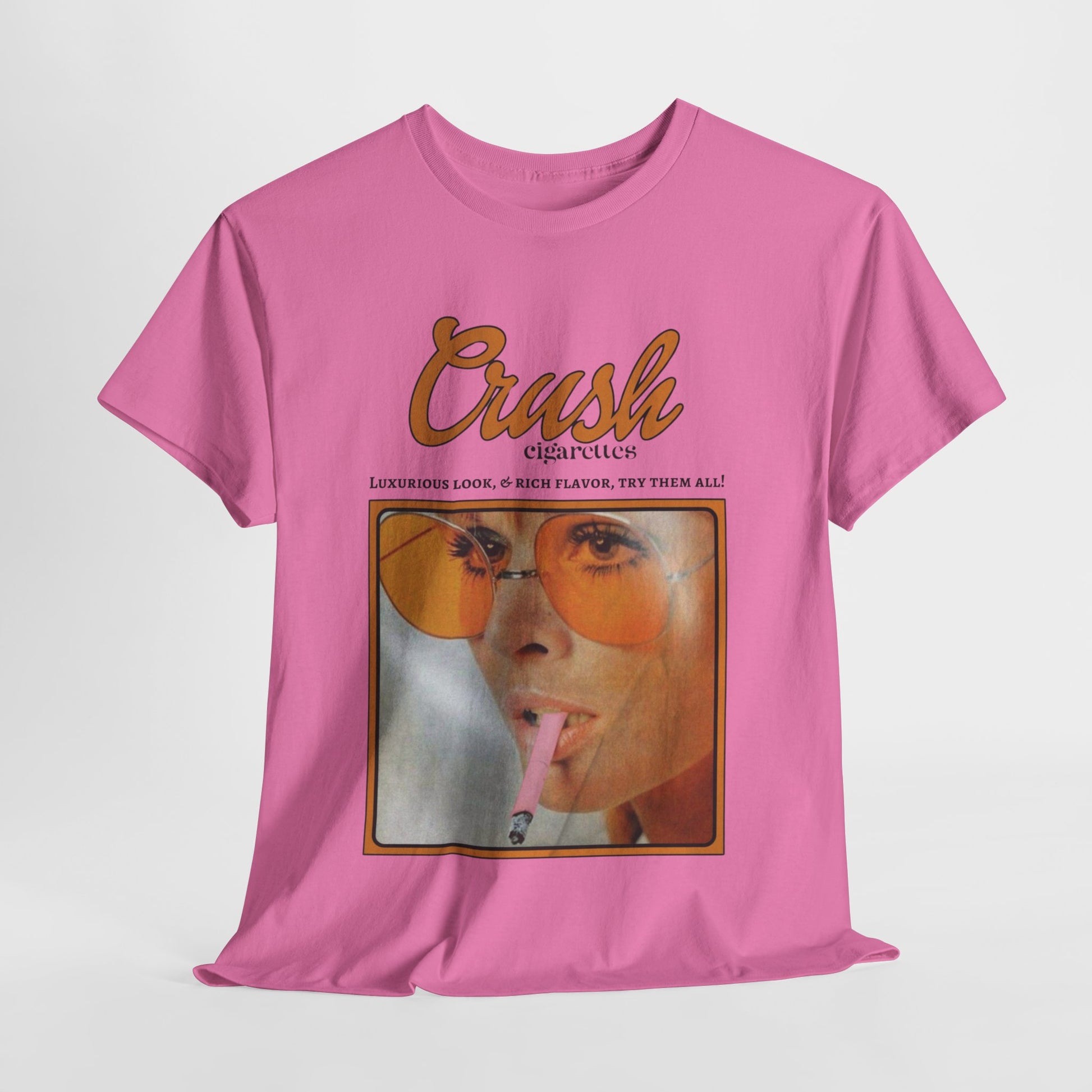 Retro Crush Graphic Unisex Heavy Cotton Tee, Vintage Aesthetic Shirt