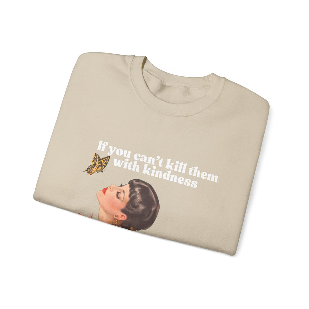 Vintage-Inspired Kindness Sweatshirt - Unisex Heavy Blend™ Crewneck