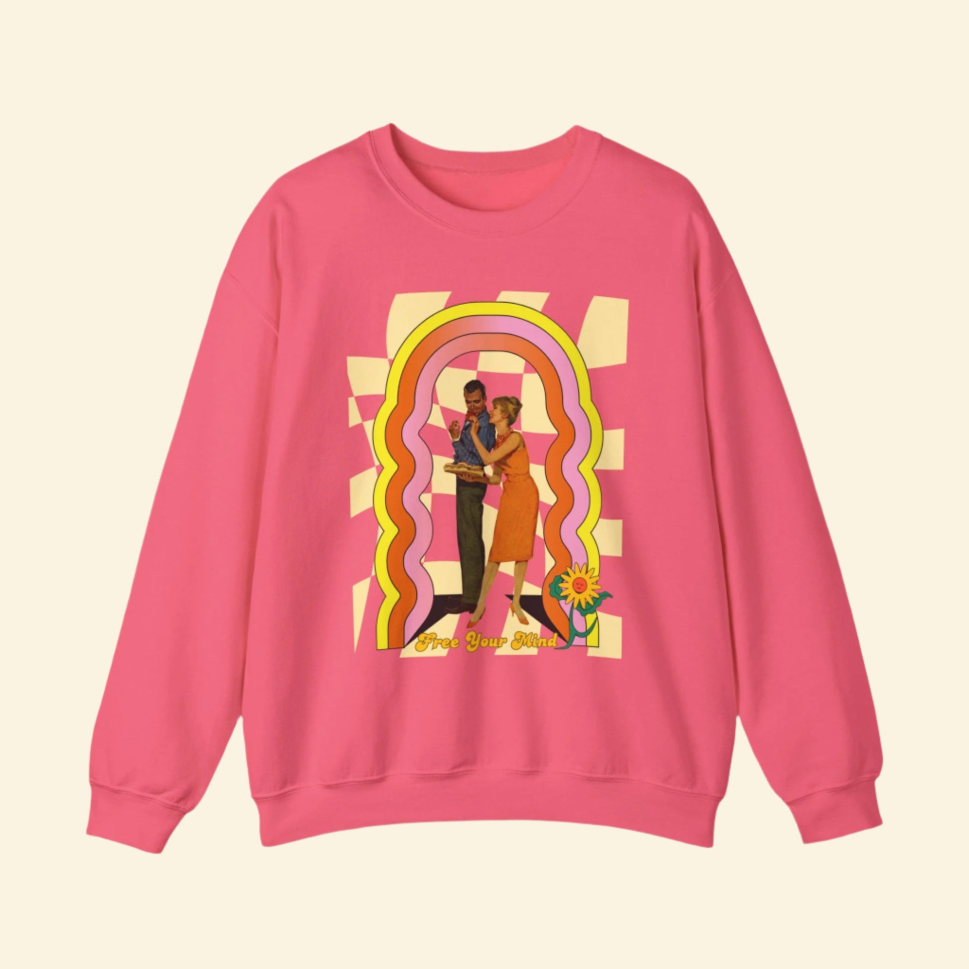 Free Your Mind Graphic Crewneck Sweatshirt - Perfect for Casual Wear