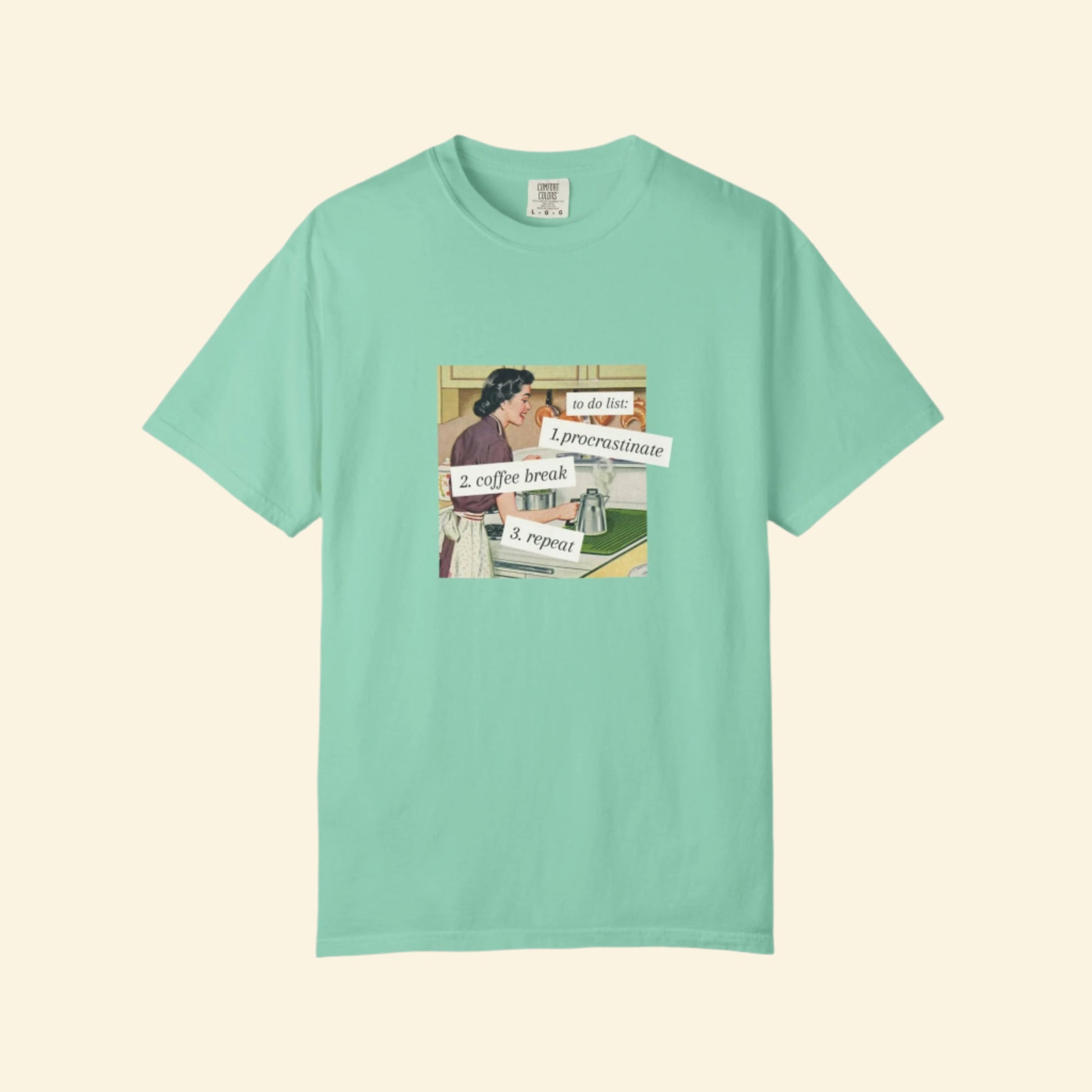 Procrastinate Coffee Break Unisex Garment-Dyed T-shirt