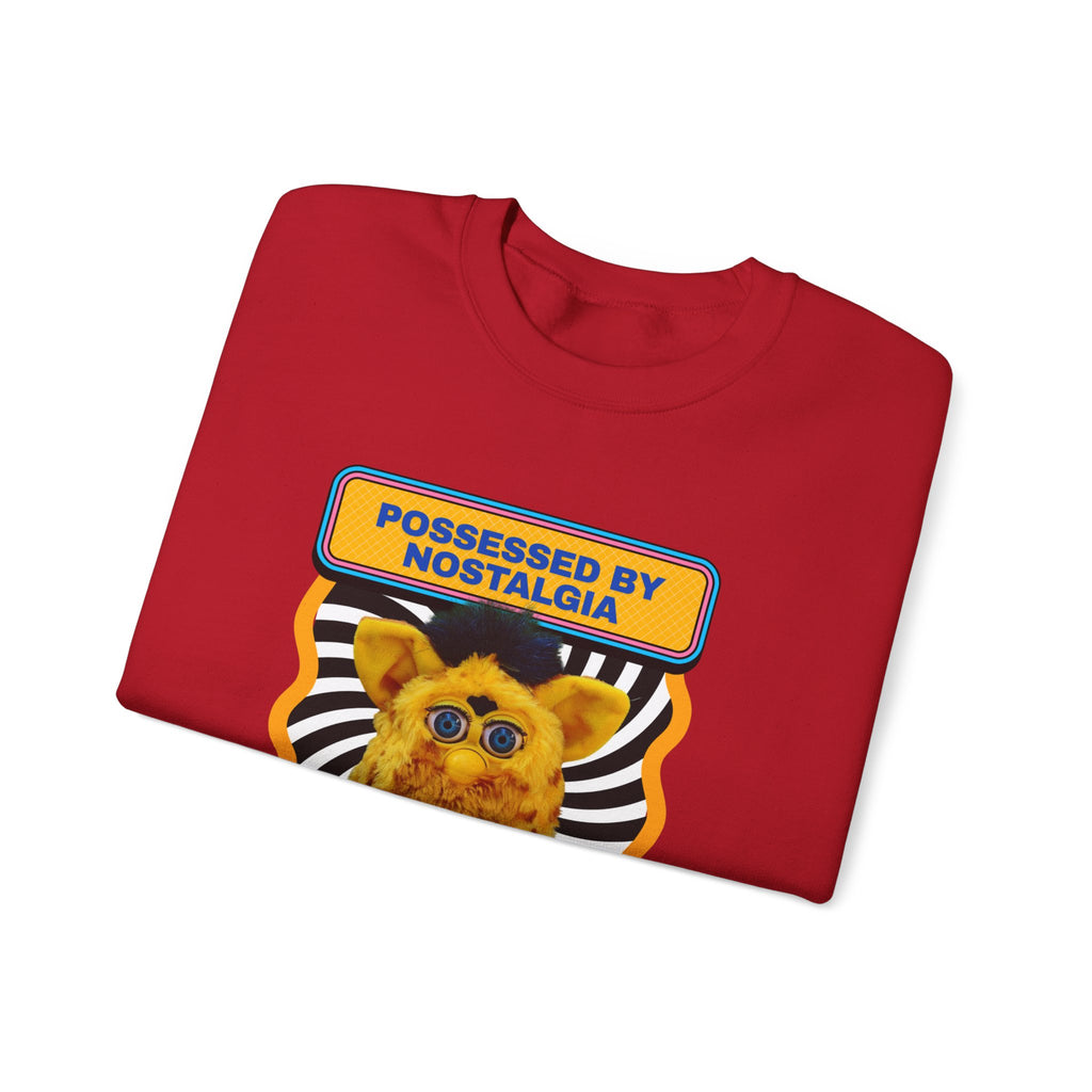 Nostalgic Furby Sweatshirt - Unisex Heavy Blend™ Crewneck for Cozy Retro Vibes