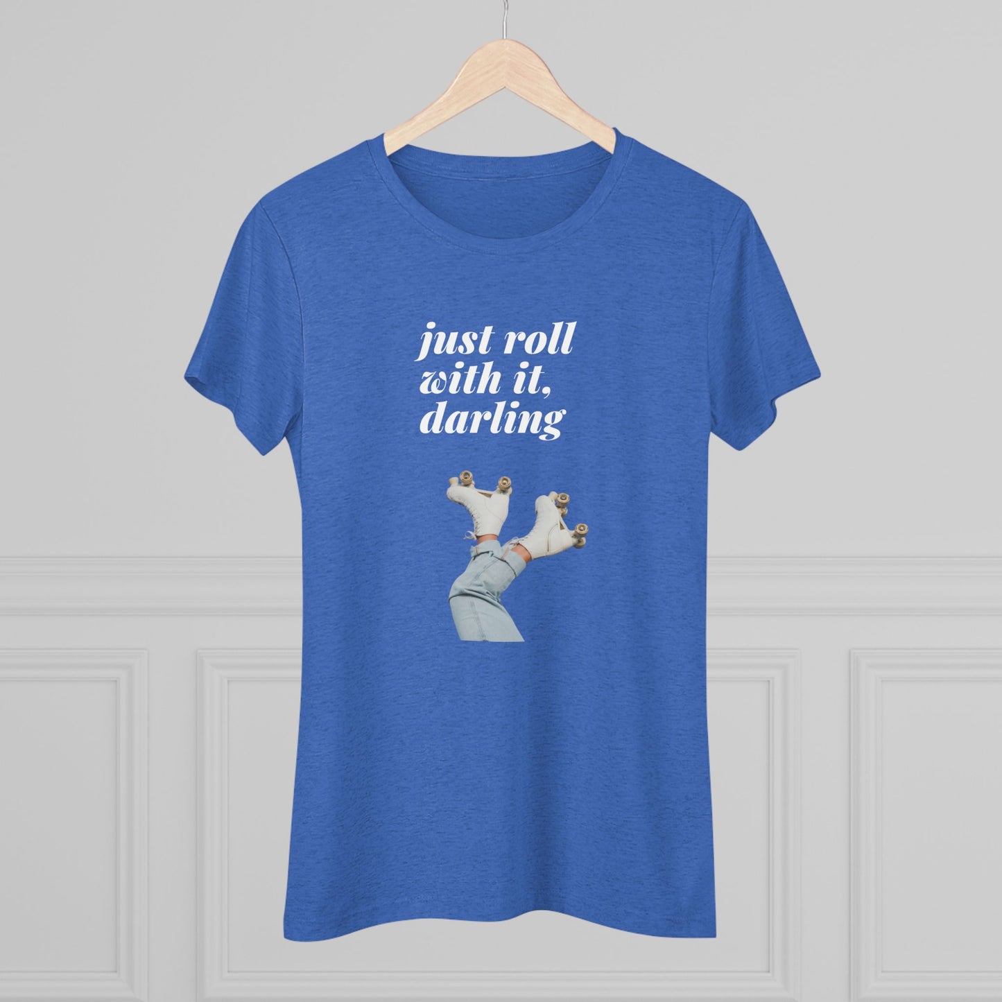 Retro Roller Skating Women's Triblend Tee - Perfect for Skaters and Vintage Lovers