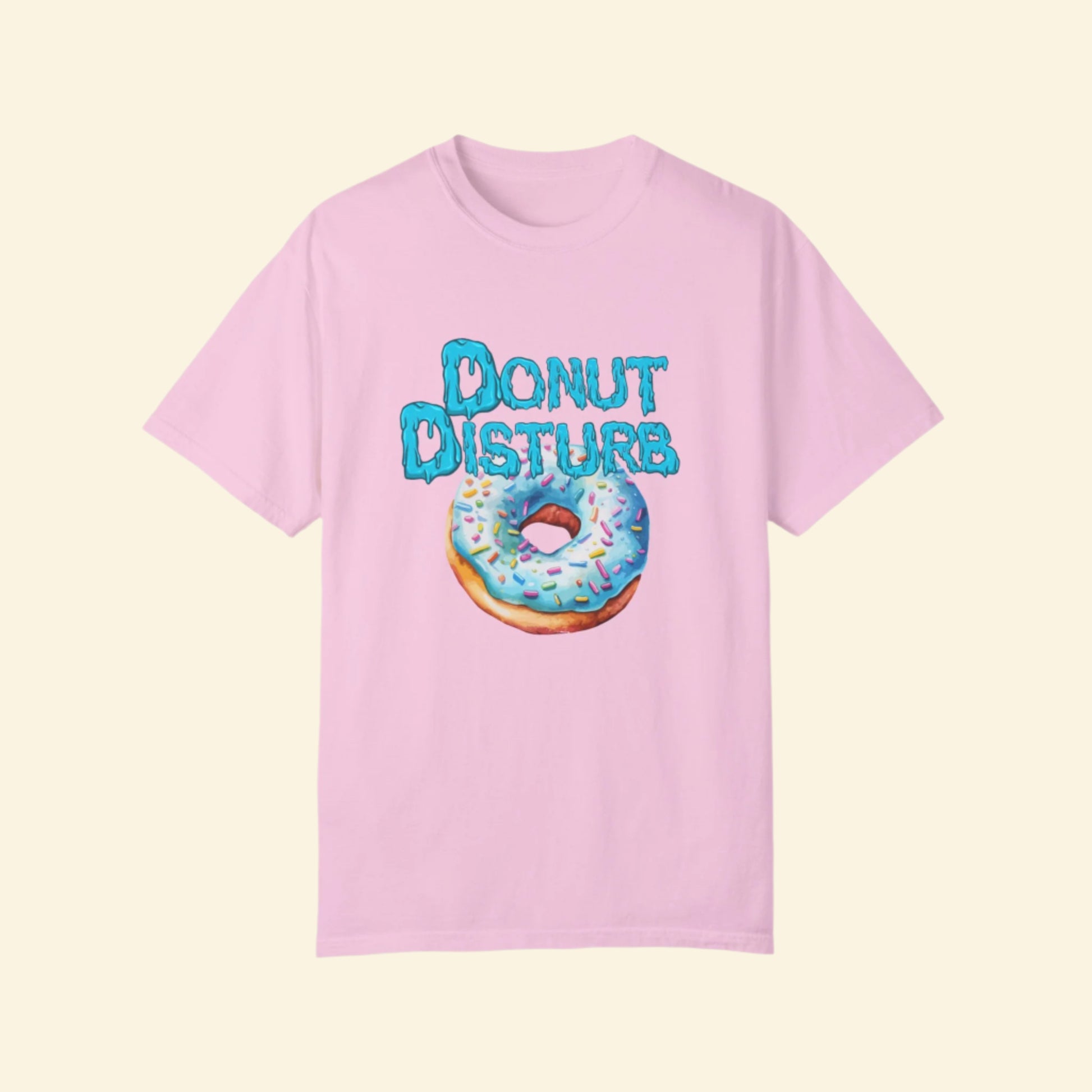 Donut Disturb Unisex Garment-Dyed T-Shirt - Fun & Quirky Tee for Donut Lovers