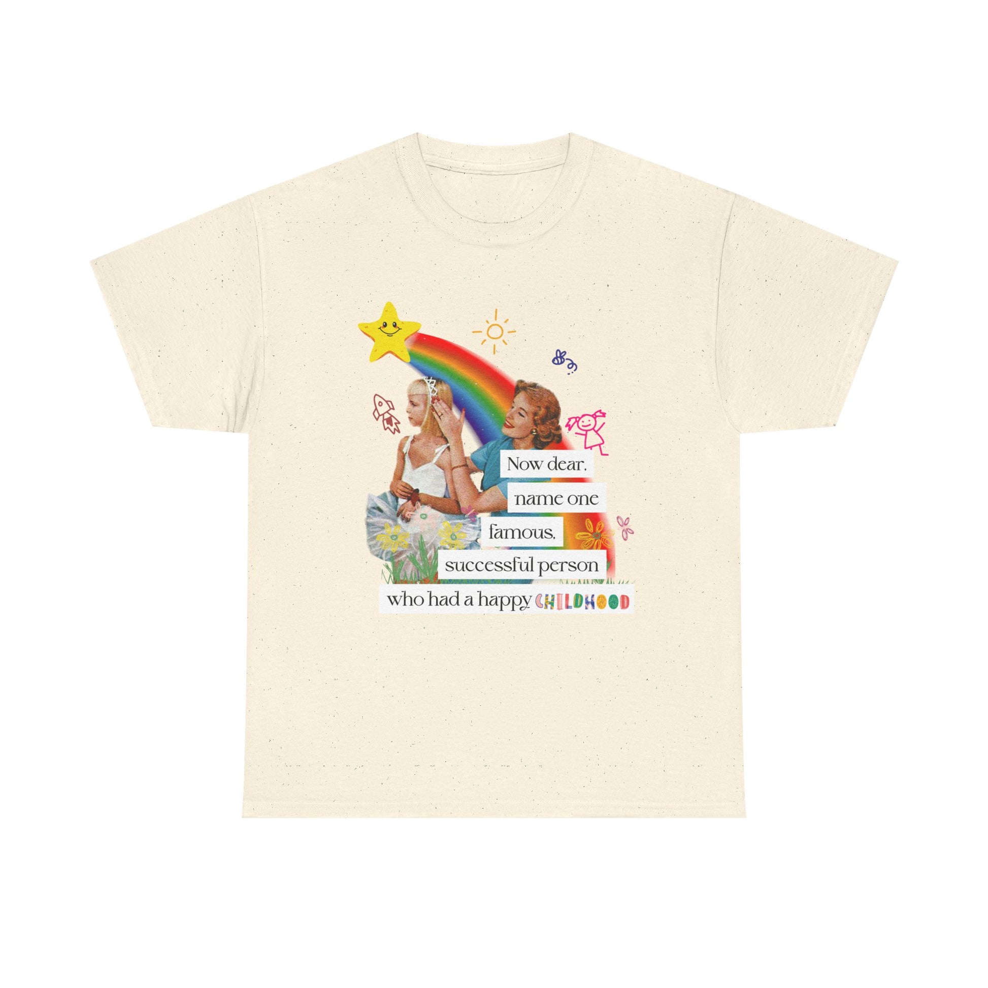 Childhood Humor Unisex Heavy Cotton Tee, Vintage Nostalgia Graphic T-Shirt