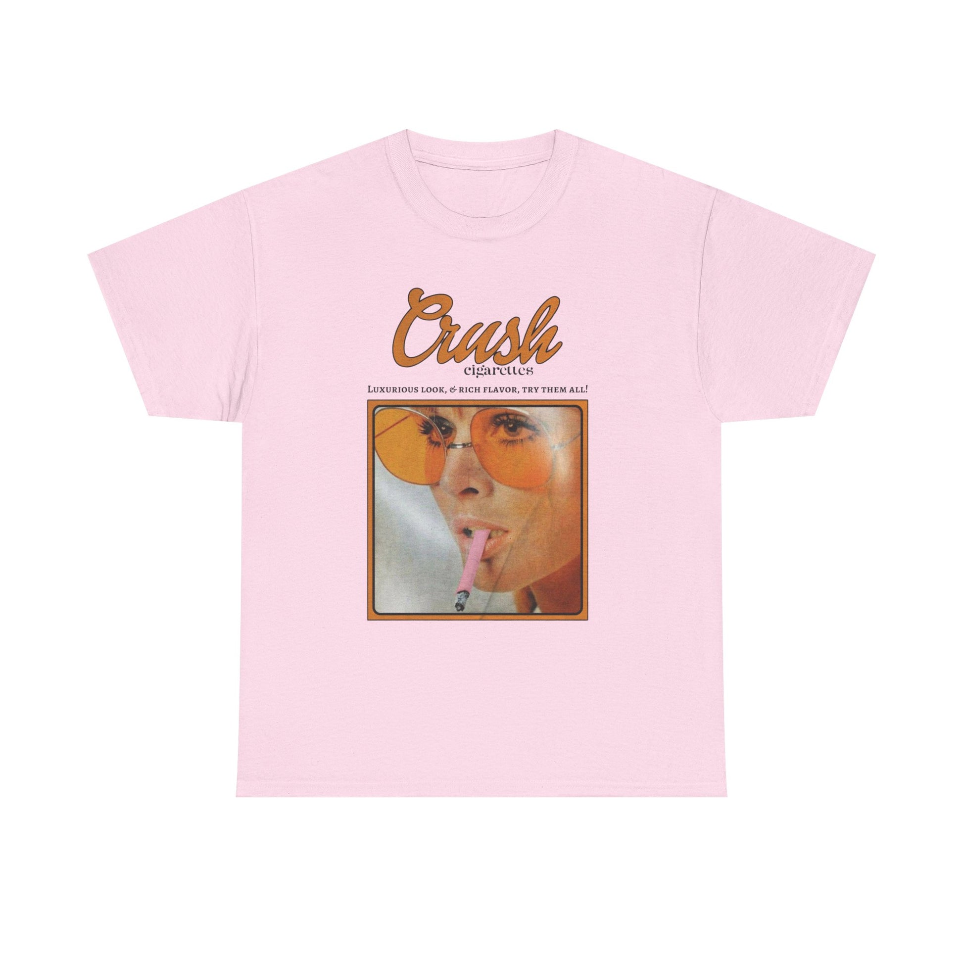 Retro Crush Graphic Unisex Heavy Cotton Tee, Vintage Aesthetic Shirt