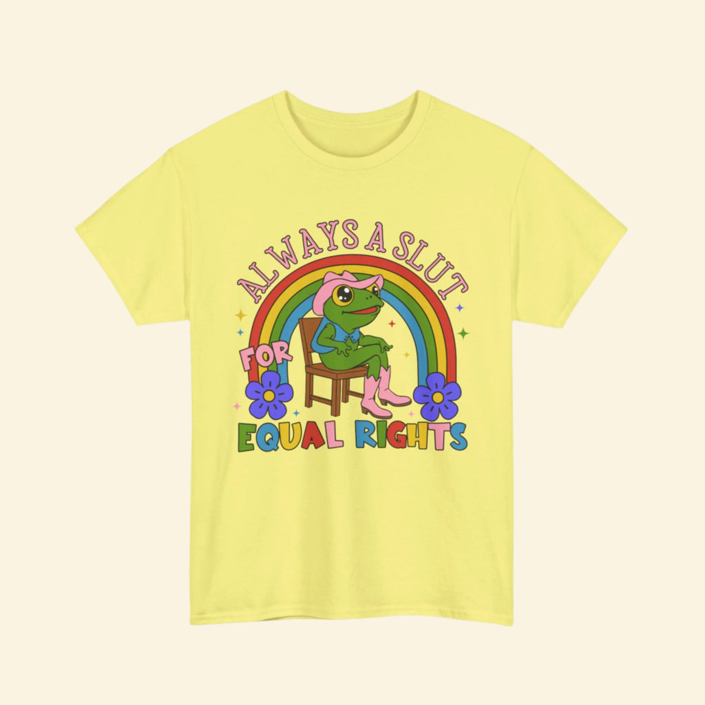 Pride Statement Tee, Gender Equality Shirt, LGBTQ+ Apparel, Unisex Heavy Cotton Tee