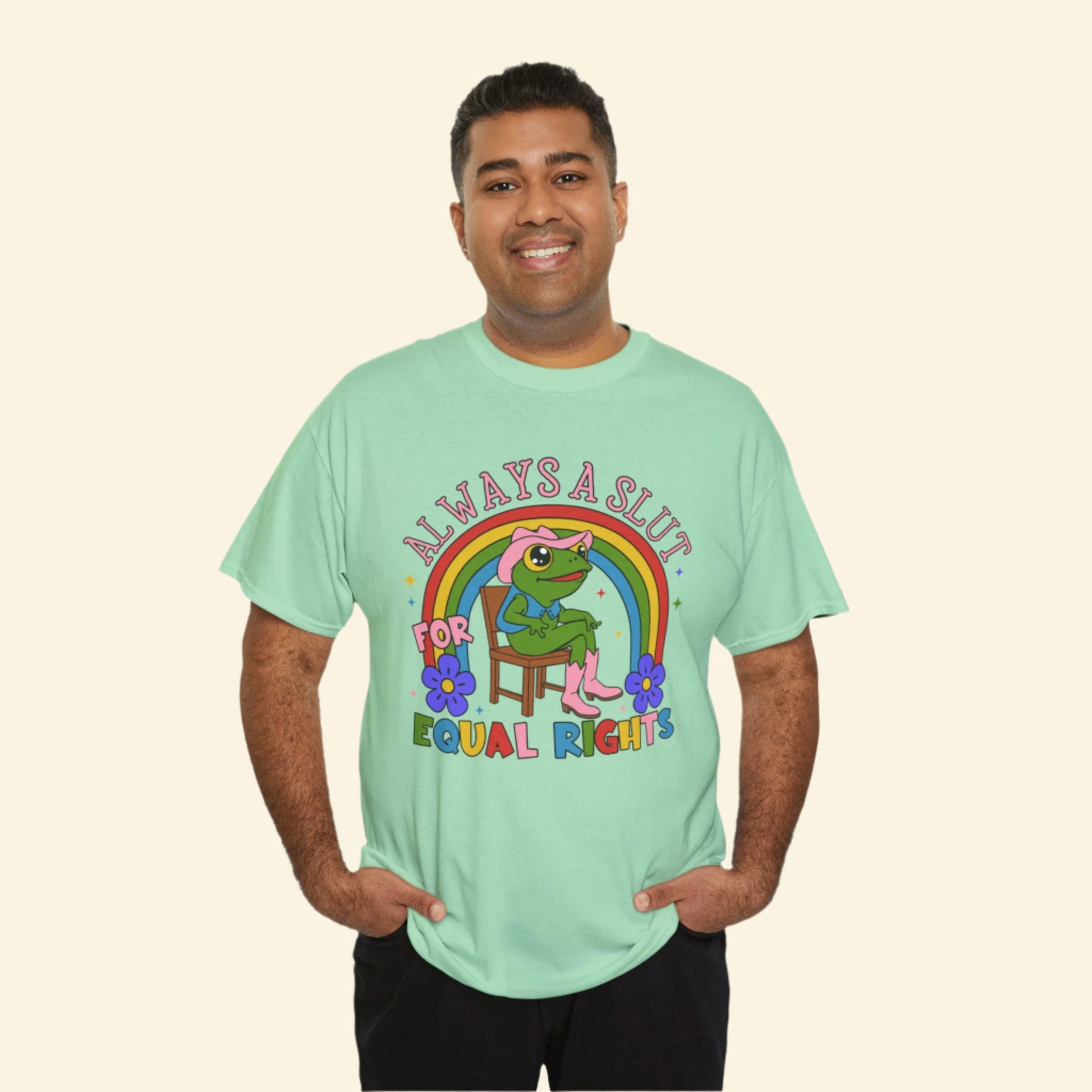 Pride Statement Tee, Gender Equality Shirt, LGBTQ+ Apparel, Unisex Heavy Cotton Tee