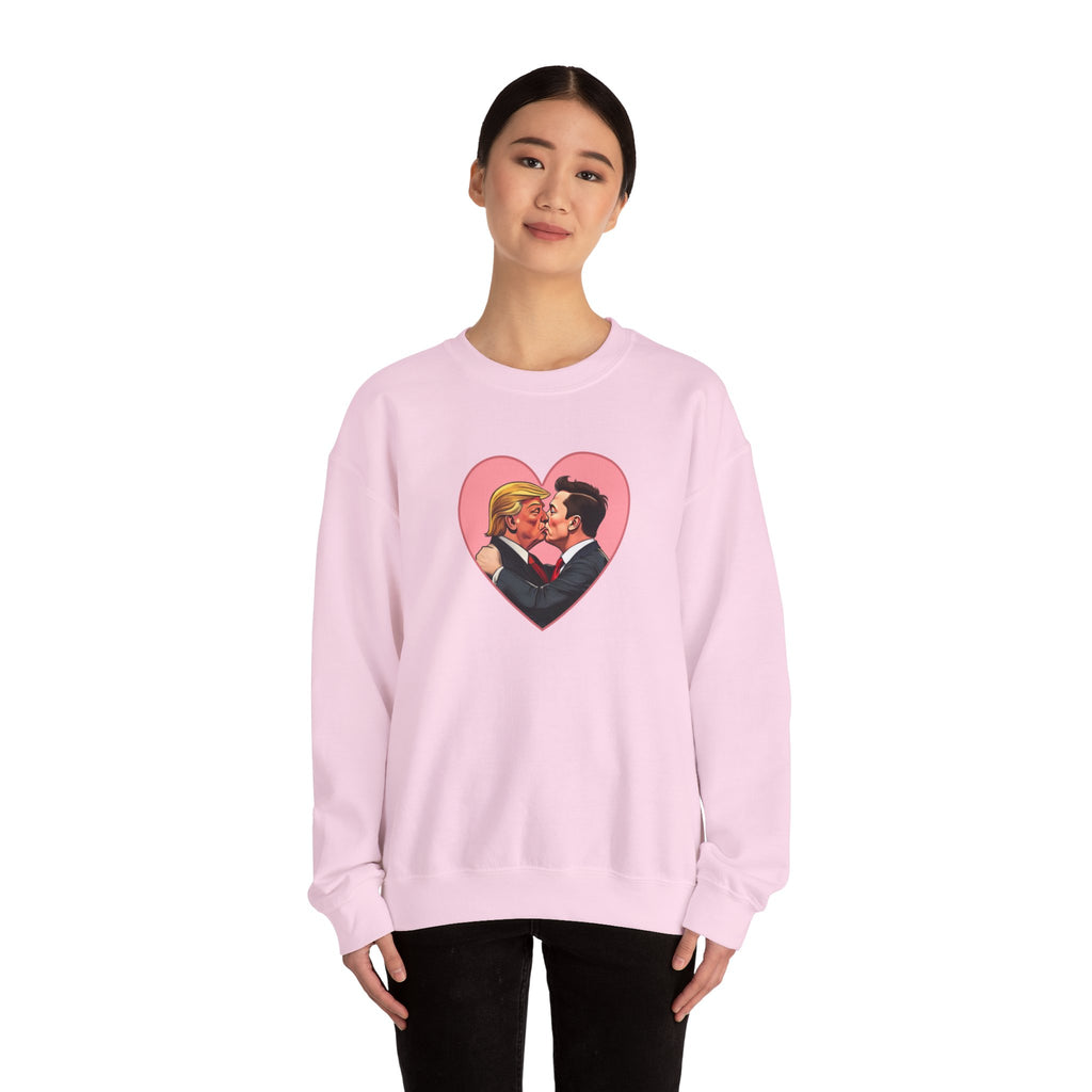 Romantic Love Crewneck Sweatshirt - Perfect Gift for anti MAGA