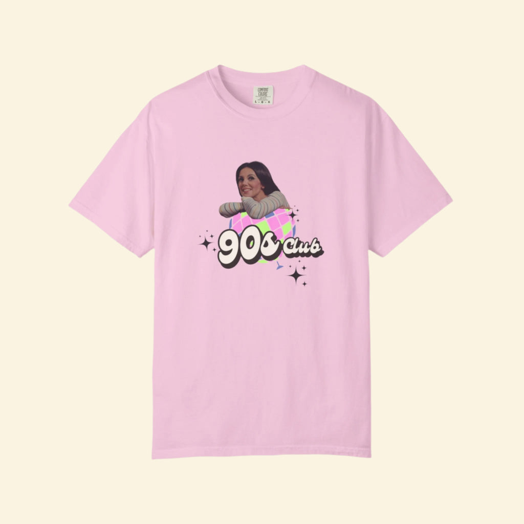 90s Club Unisex Garment-Dyed T-Shirt - Retro Vibe Tee for Nostalgic Fans