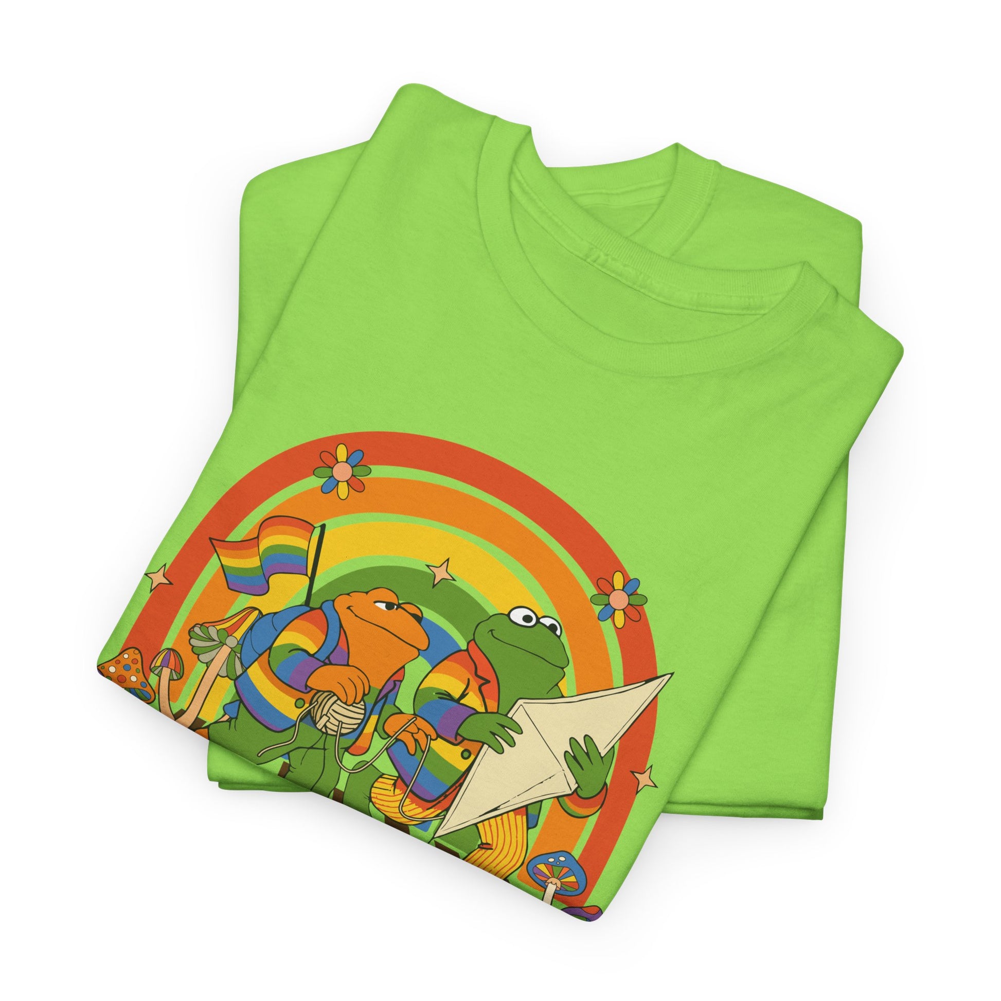 Unisex Gay Rights Tee, Frog and Toad Pride Shirt, LGBTQ+ Statement
