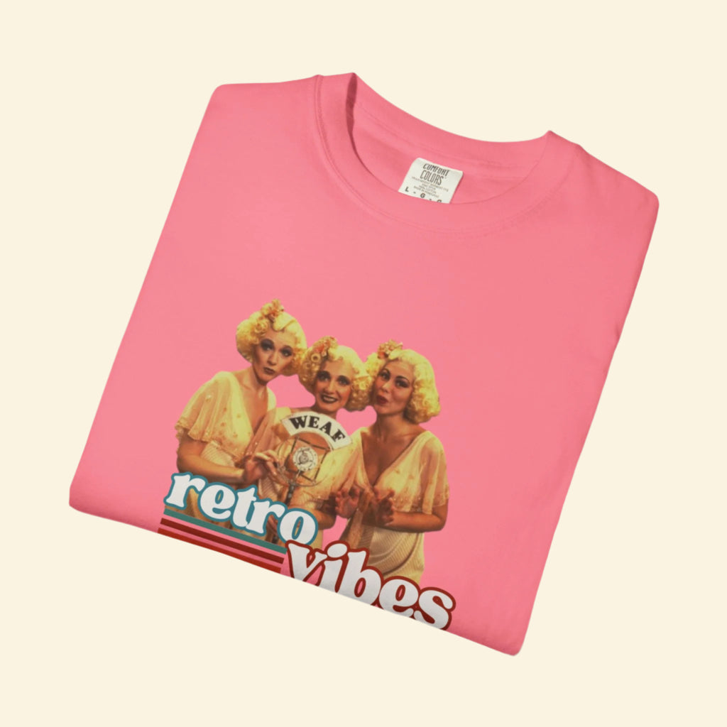 Retro Vibes Unisex Garment-Dyed T-Shirt-Feminism Graphic Tee