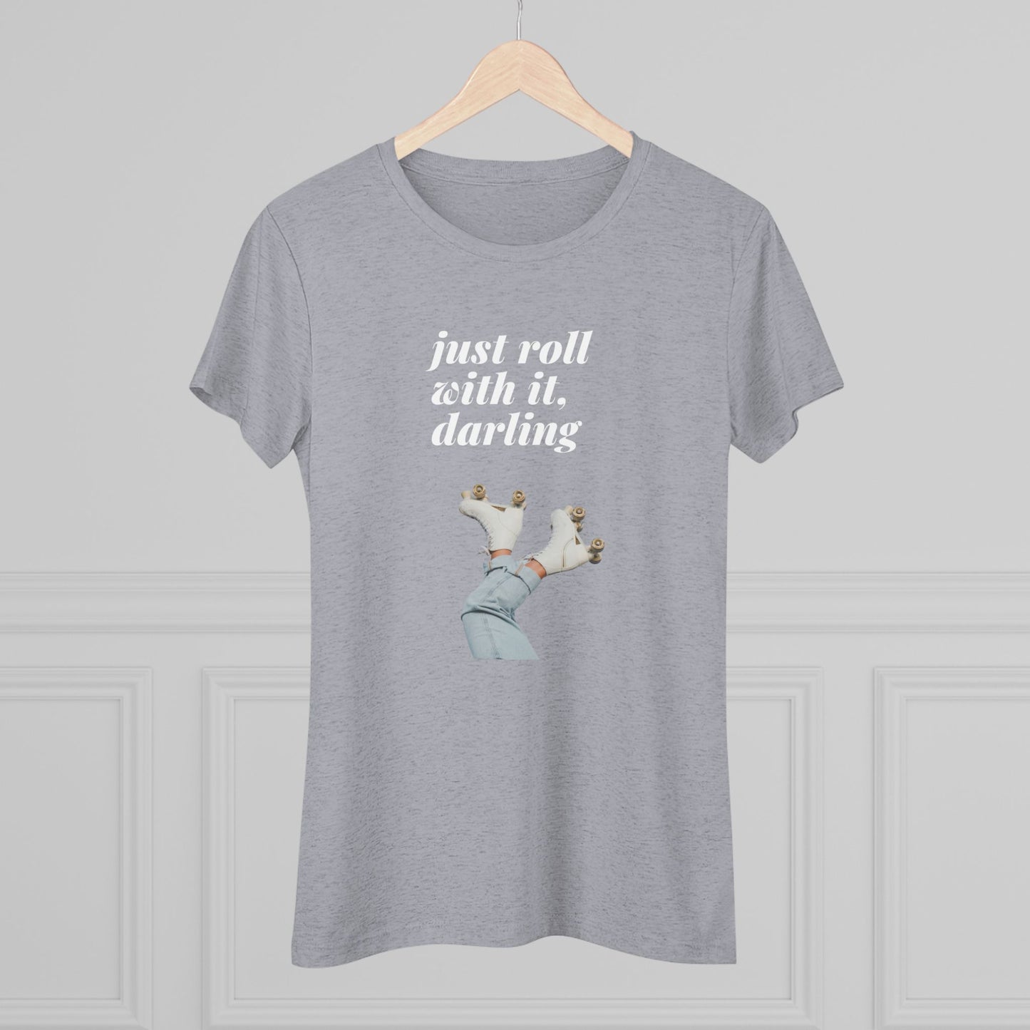 Retro Roller Skating Women's Triblend Tee - Perfect for Skaters and Vintage Lovers