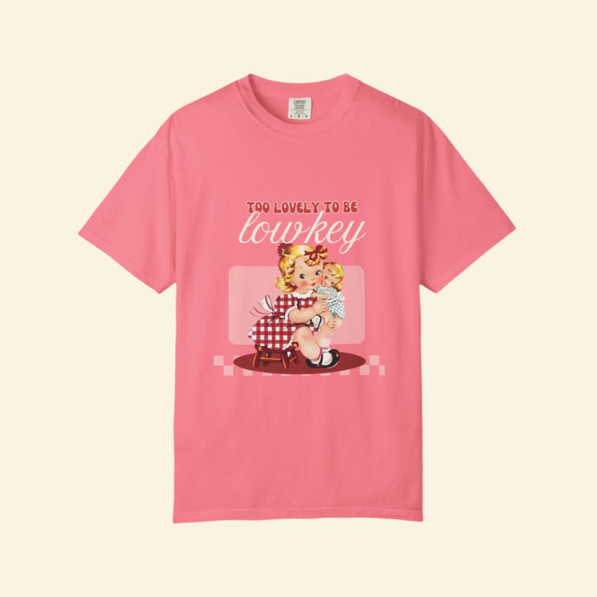 "Too Lovely To Be Lowkey" Charming Vintage Tee