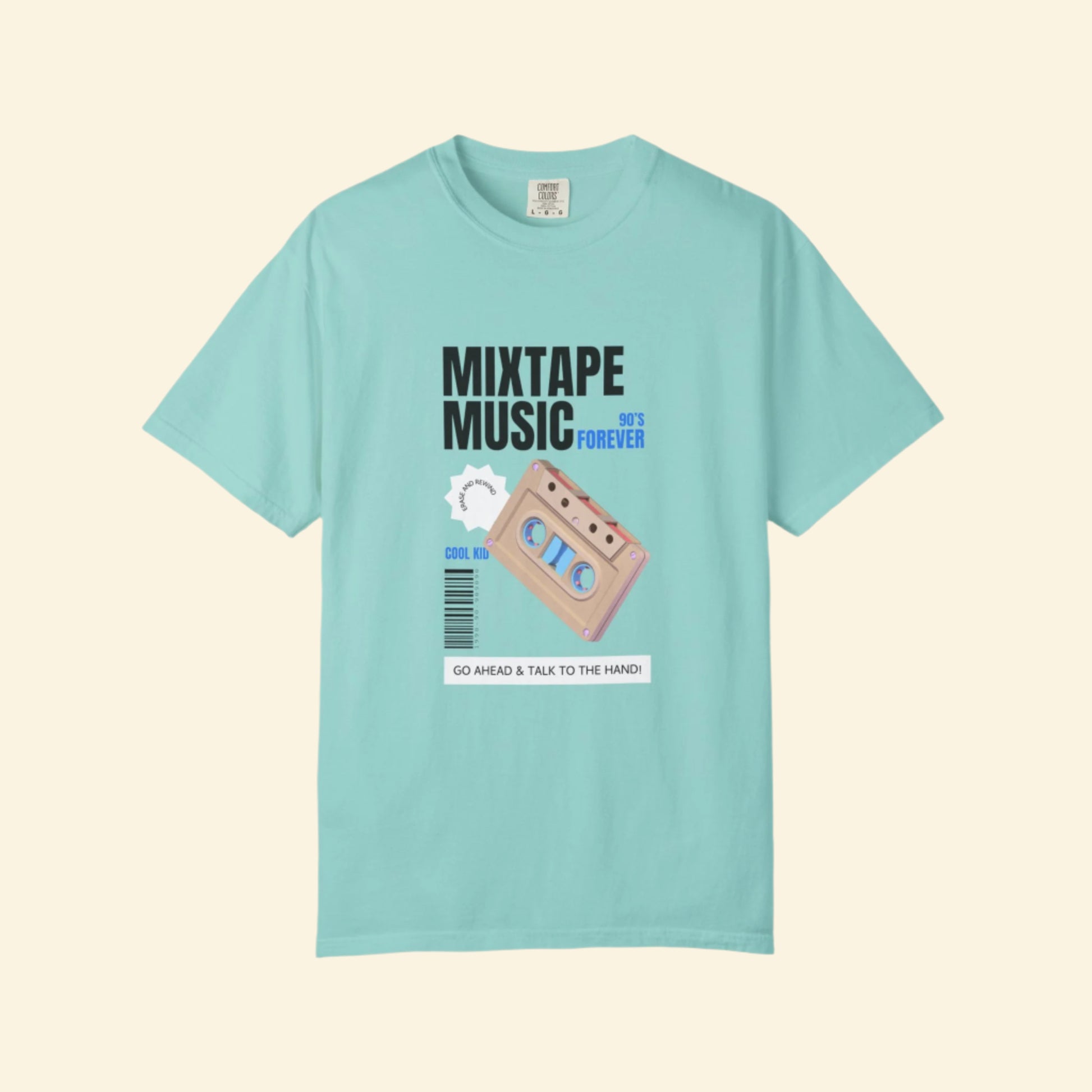 90's Mixtape Music Unisex Garment-Dyed T-Shirt - Retro Style Tee