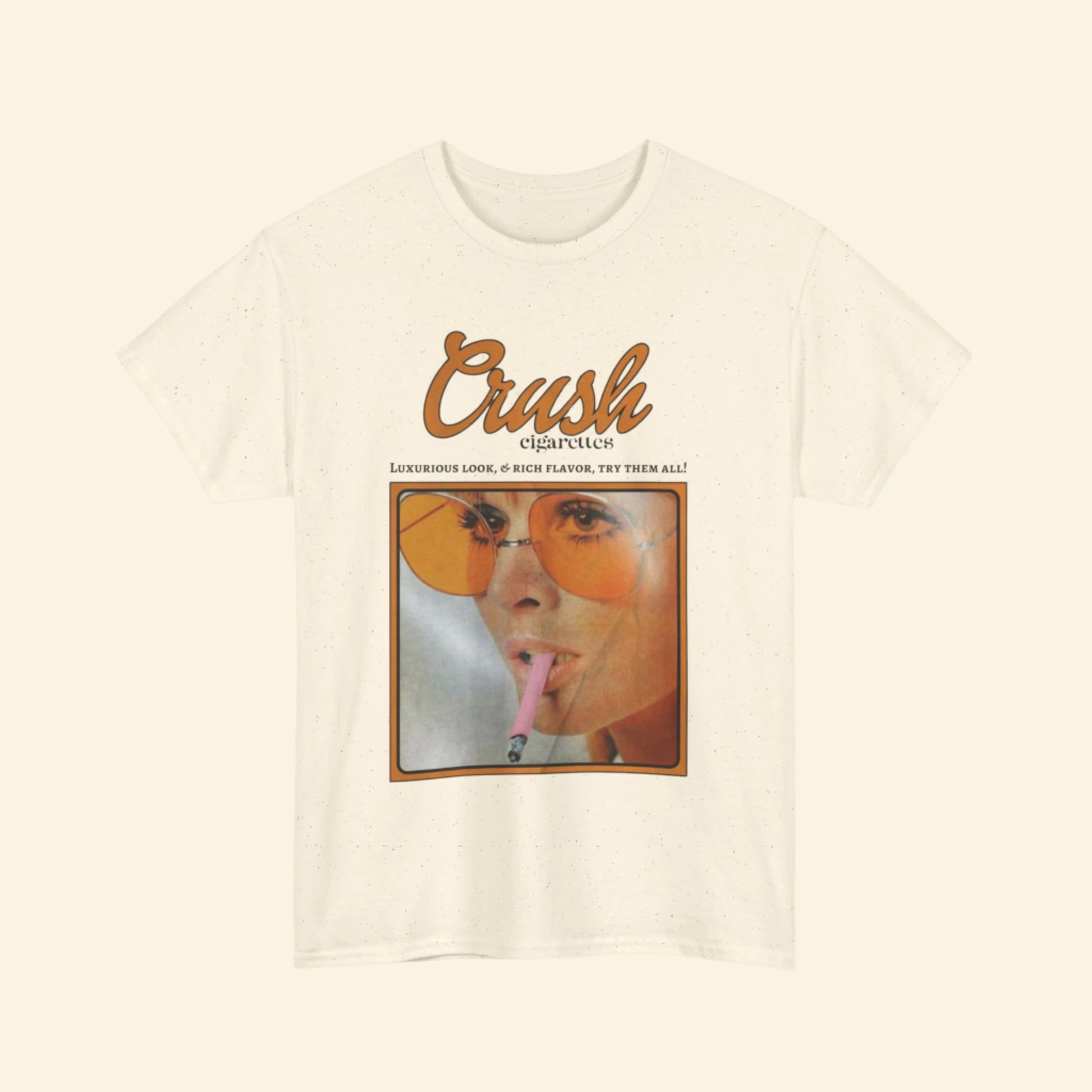 Retro Crush Graphic Unisex Heavy Cotton Tee, Vintage Aesthetic Shirt