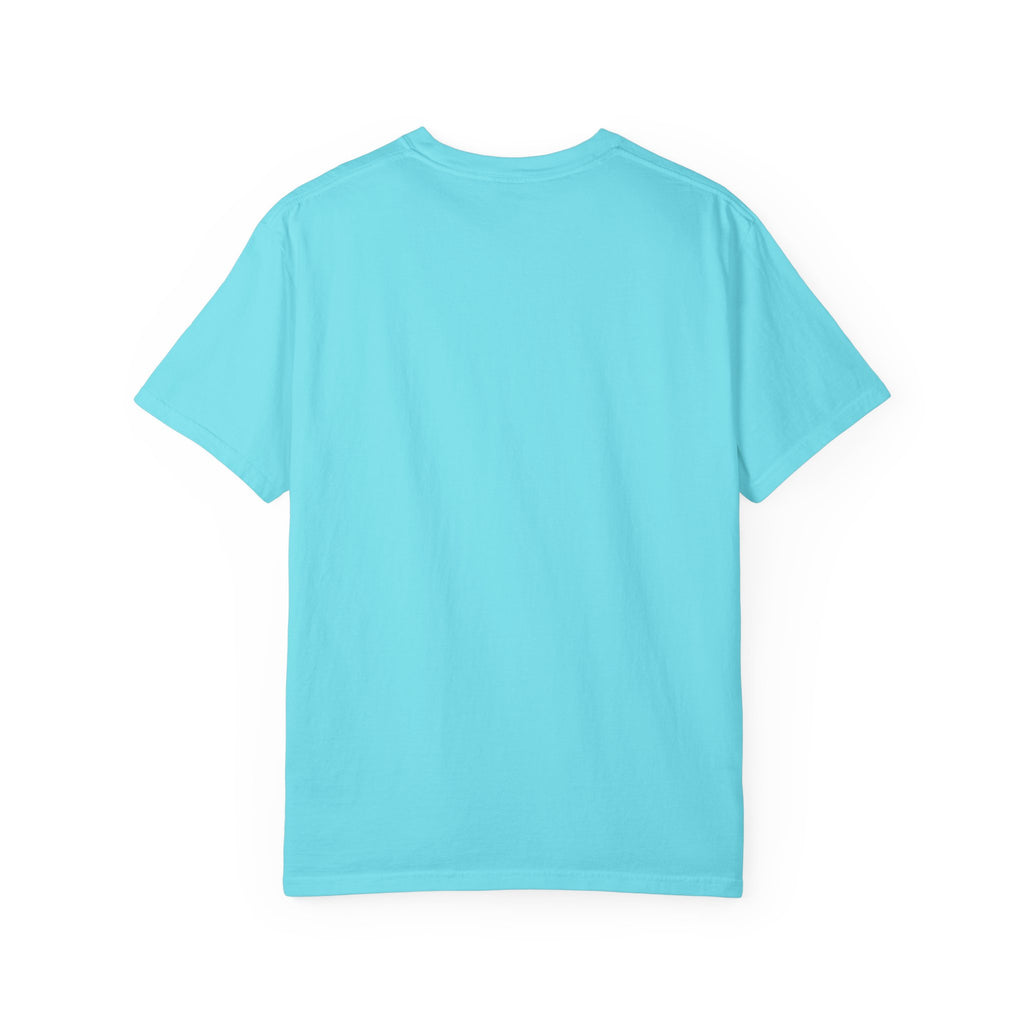 Unisex Garment-Dyed T-Shirt - "Leaving Reality, Entering Fiction" Graphic Tee for Book Lovers