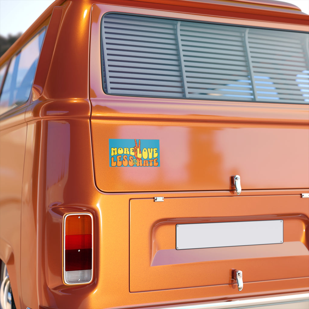 Peaceful Vibes Bumper Sticker - More Love Less Hate