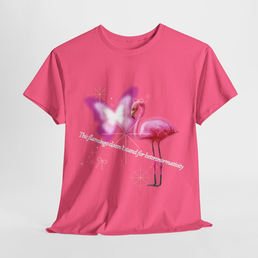 Pink Flamboyant Flamingo, LGBTQ+ Empowering Soft Unisex T-Shirt