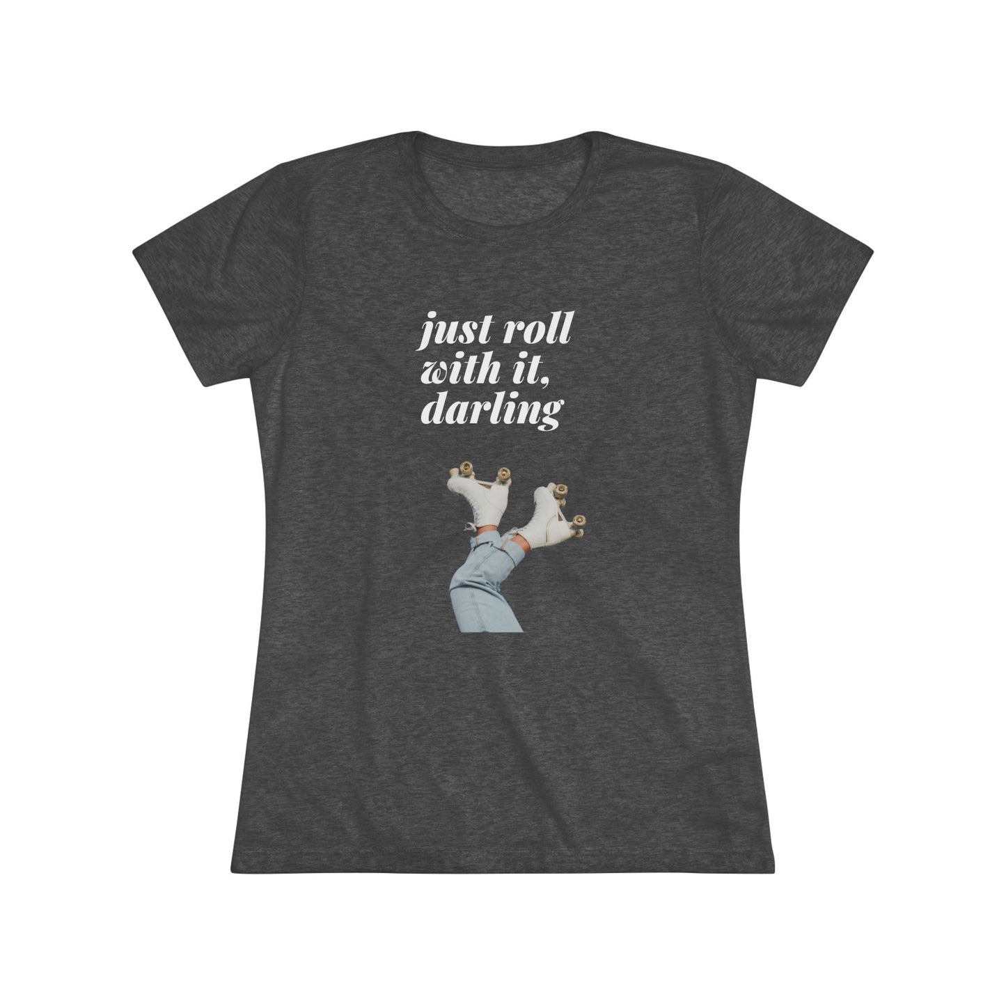 Retro Roller Skating Women's Triblend Tee - Perfect for Skaters and Vintage Lovers