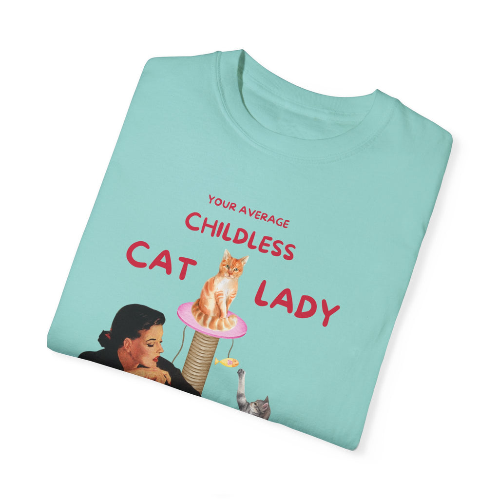 Childless Cat Lady T-Shirt - Fun, Quirky Tee for Cat Lovers- Women Empowerment Tees